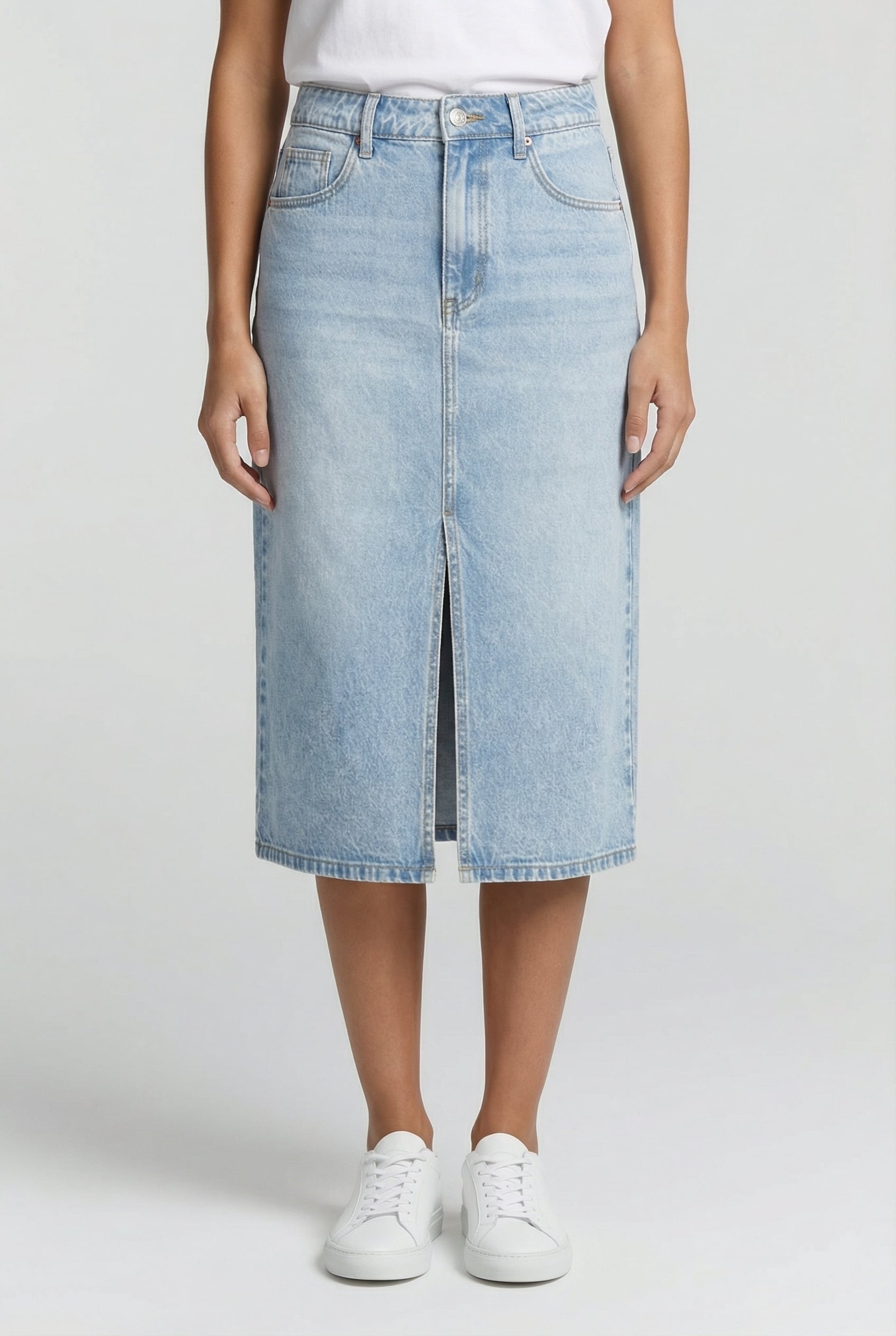 FLORA SKIRT LIGHT BLUE STONE 1