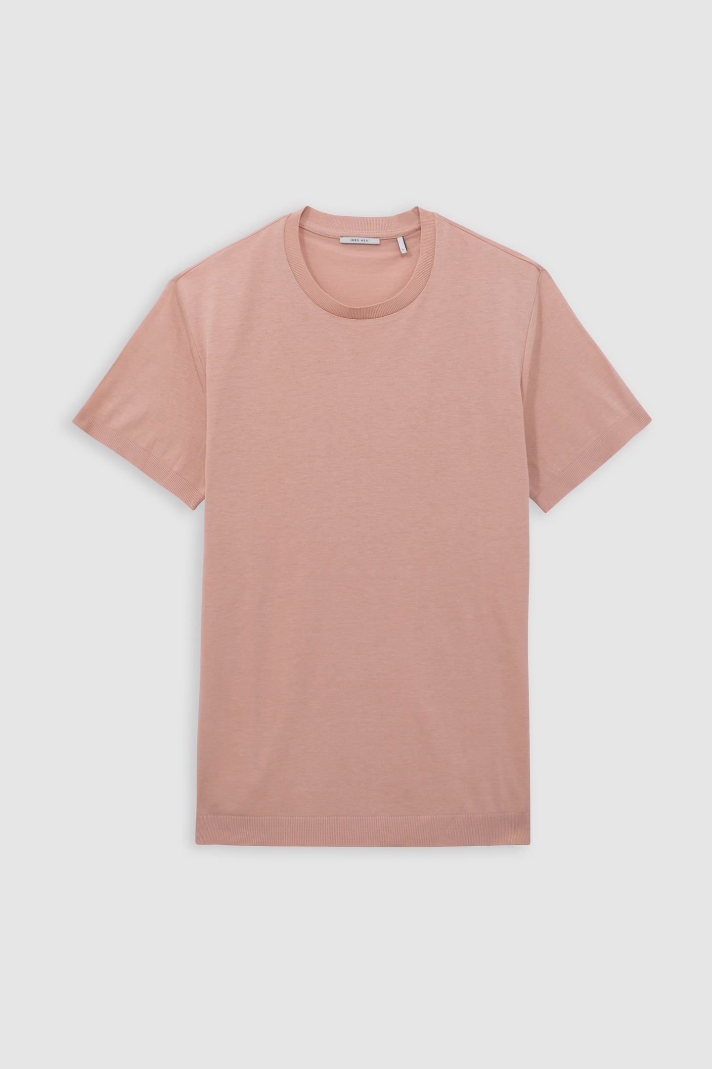 PINK COTTON MODAL CREW NECK T-SHIRT 5