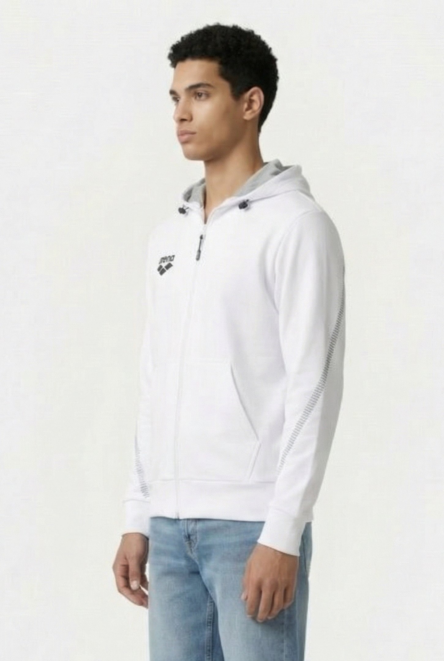 UNISEX TL HOODED JACKET WHITE 6