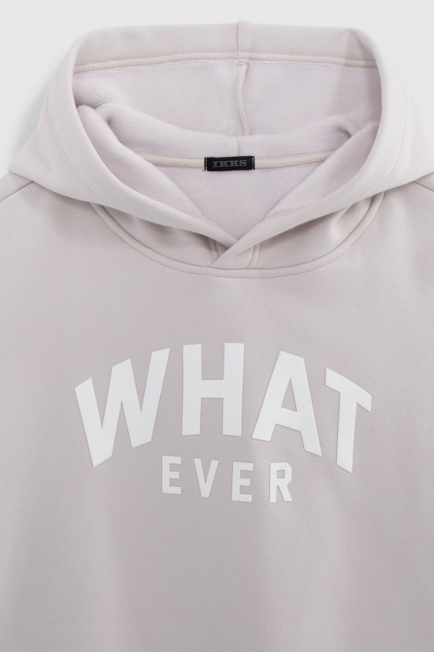 GIRL'S BEIGE CROPPED FLOCKED MESSAGE SWEATER 3