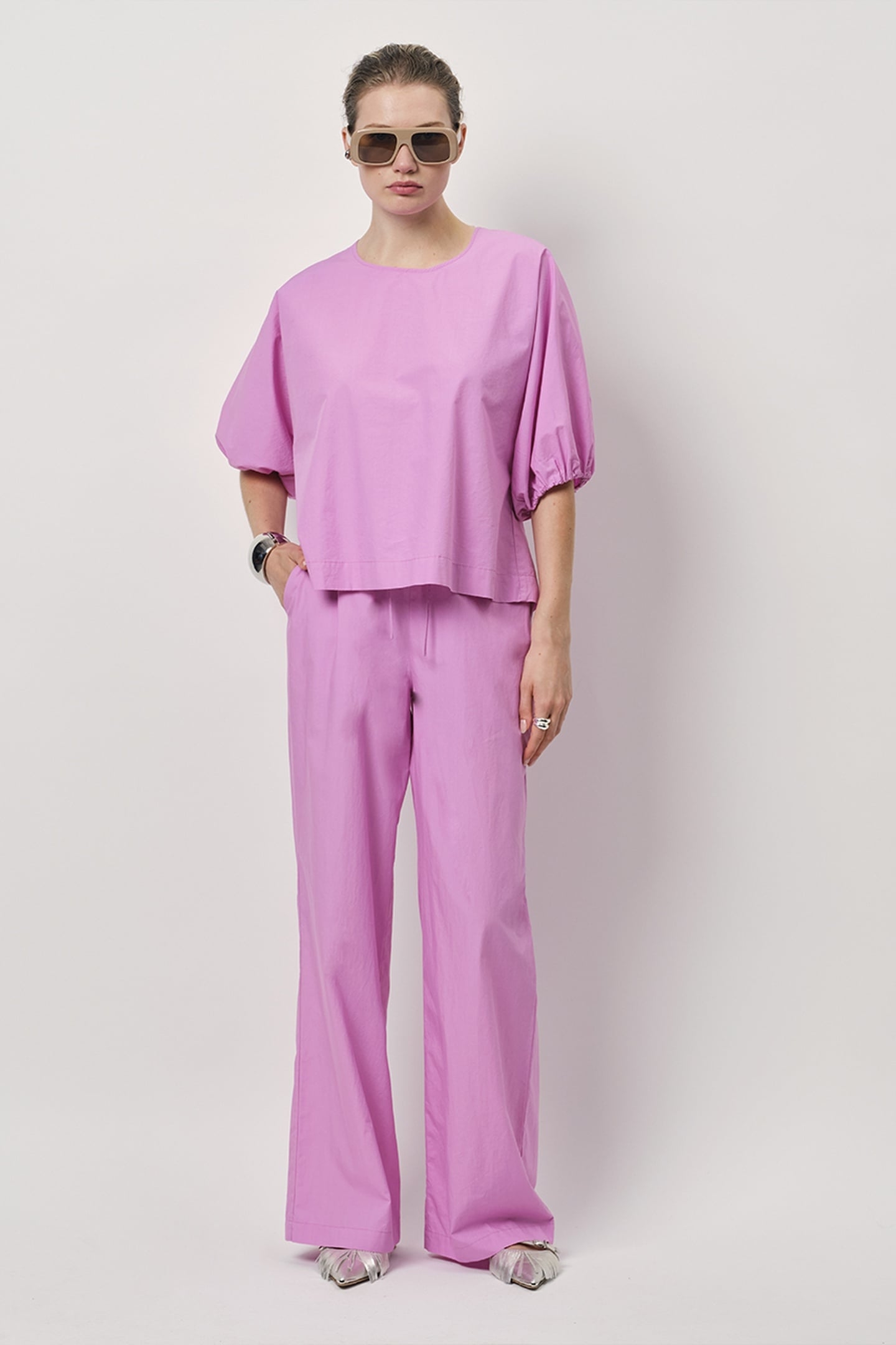 TWINKS WIDE LEG PANTS HYPER BLUSH 1