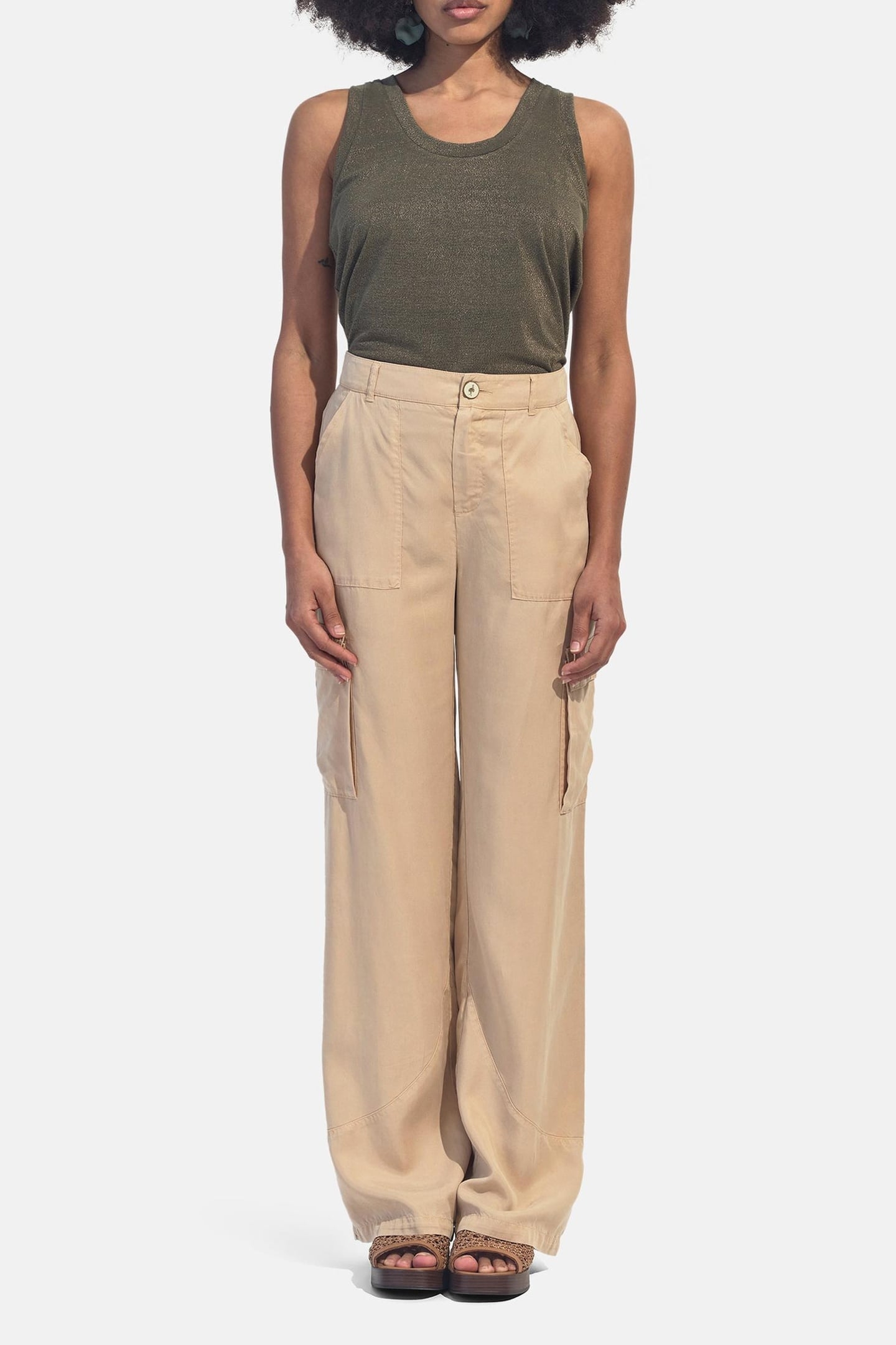 PARA - BATTLE PANTS BEIGE 7/8 2