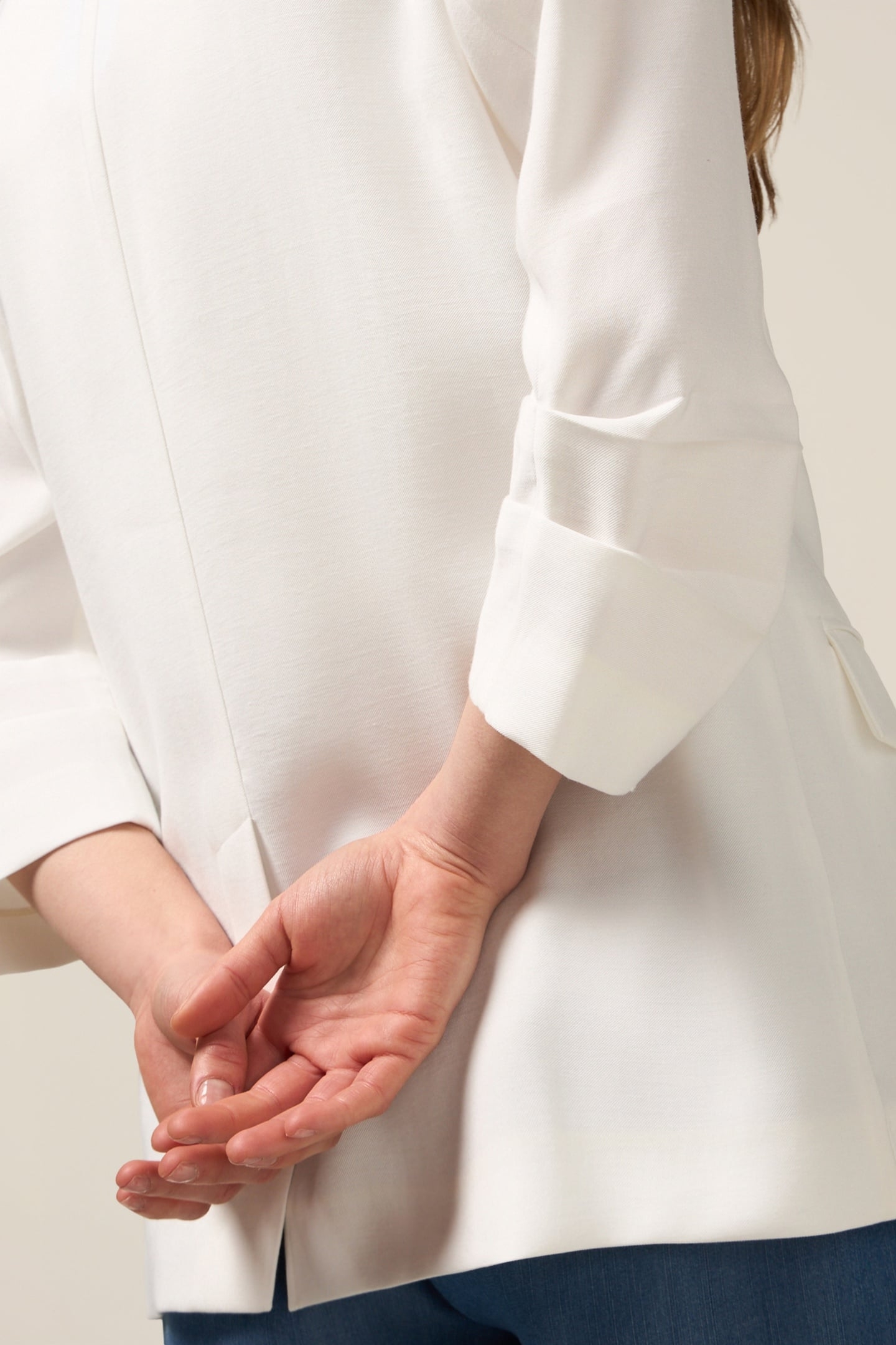 FLUID UNSTRUCTURED JACKET WHITE 4