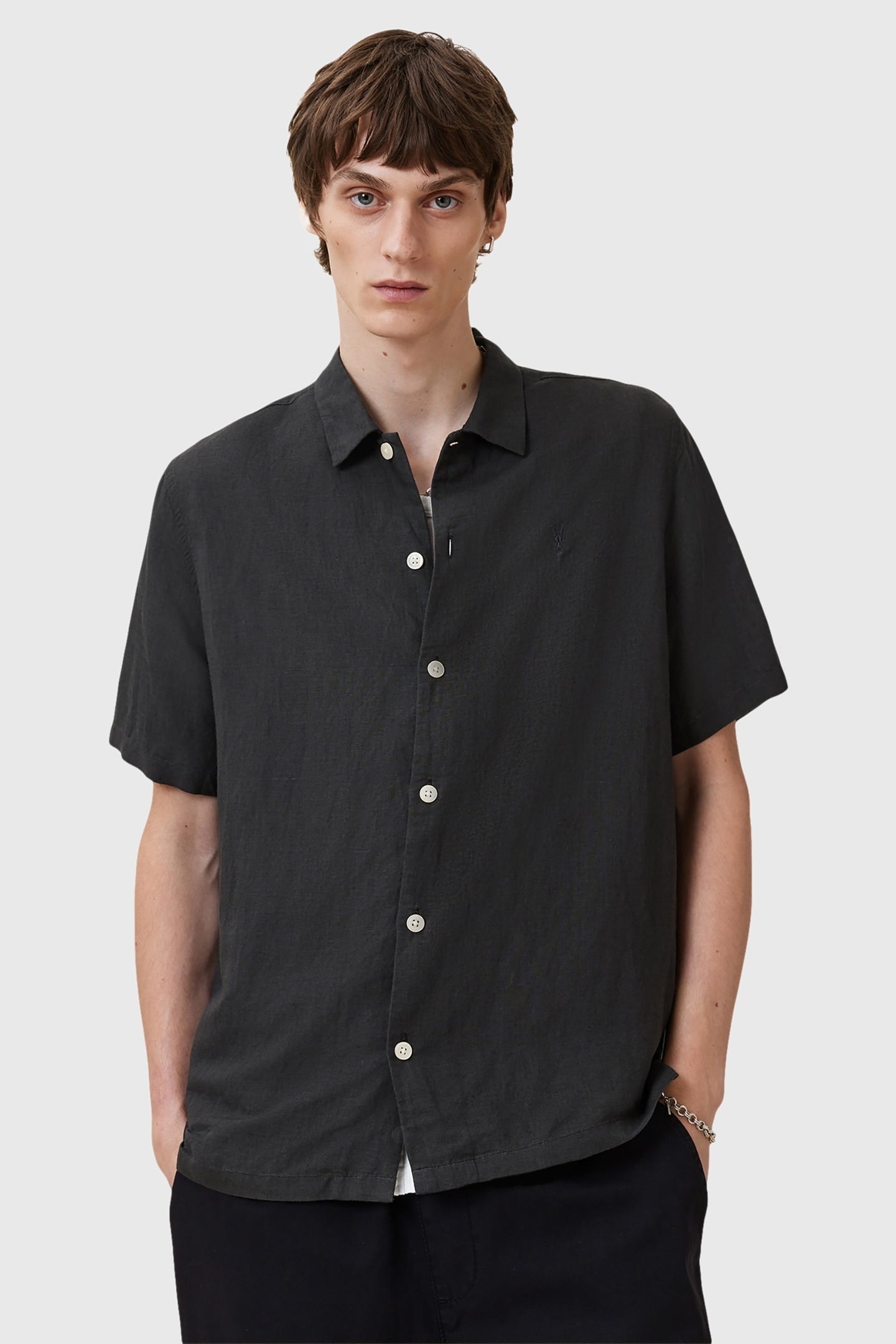 BANDOL SS SHIRT DARK CHARCOAL 1