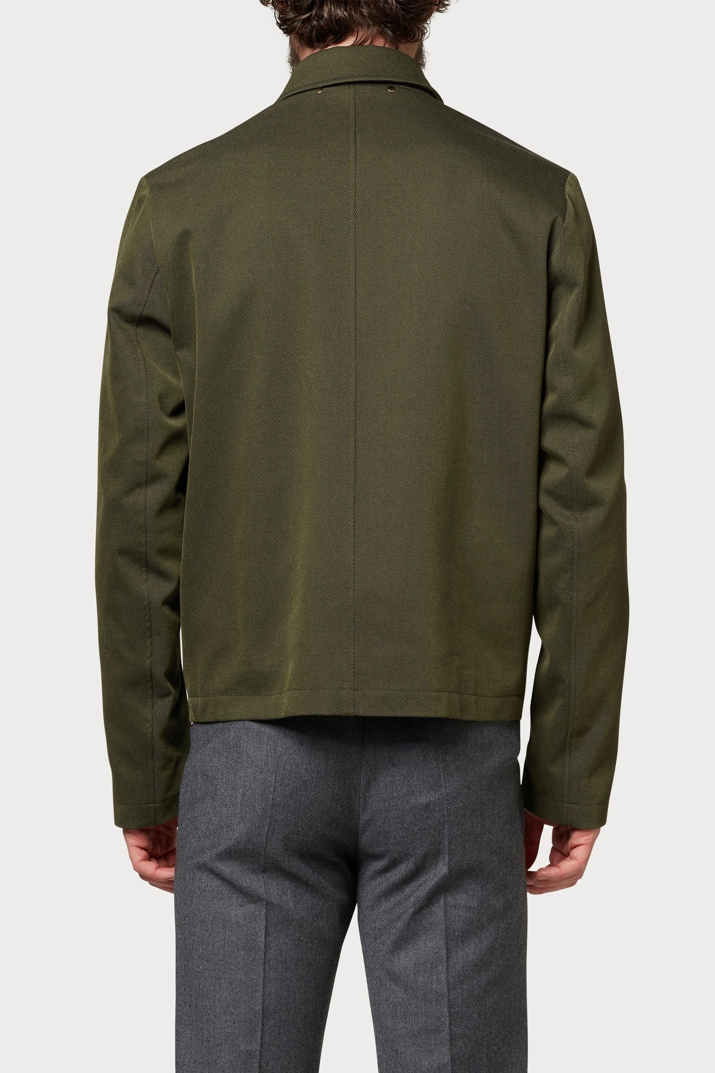 REGULAR FIT JACKET MILITARY GREEN 5