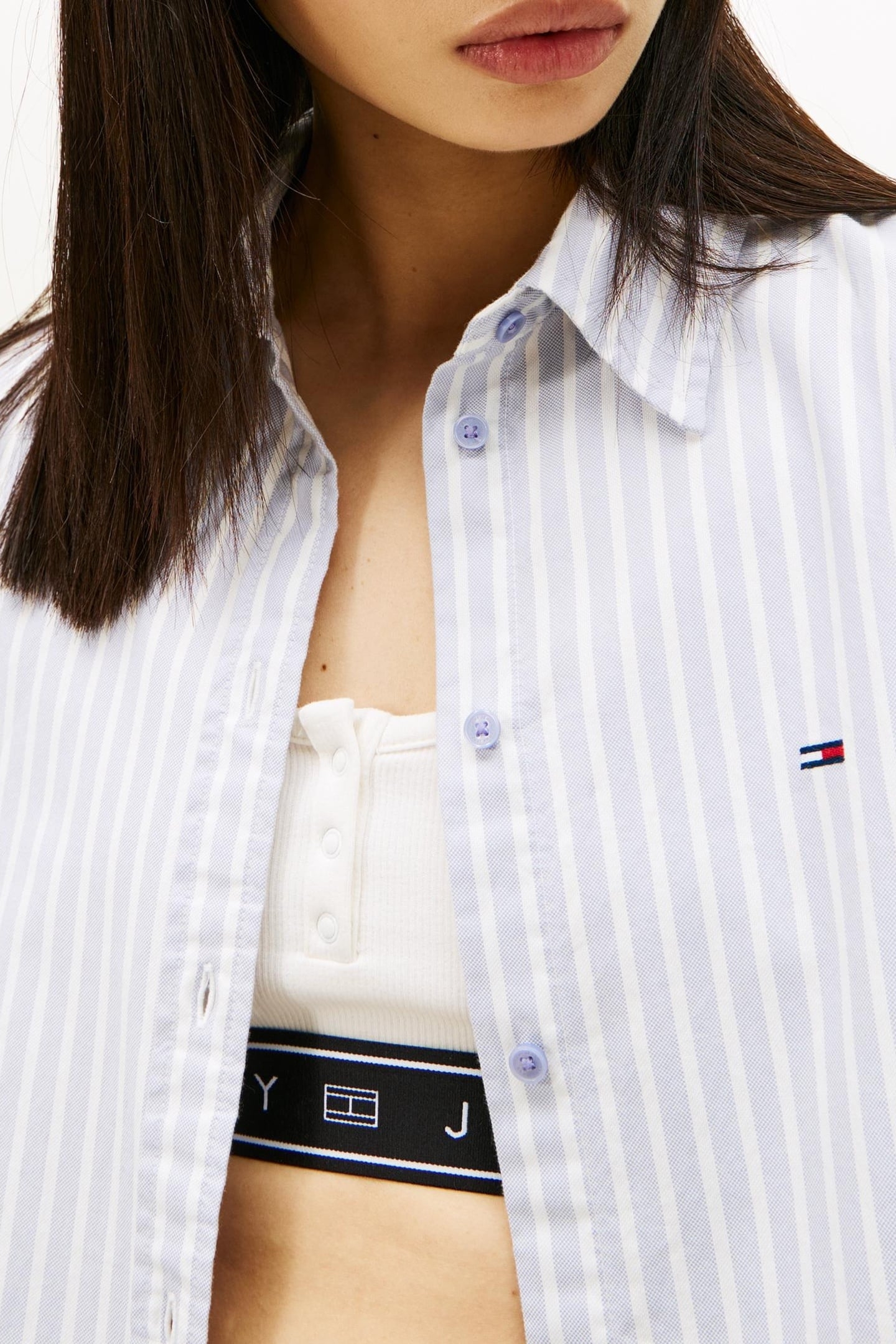 REGULAR OXFORD SHIRT PERIWINKLE DUSK/STRIPE 4