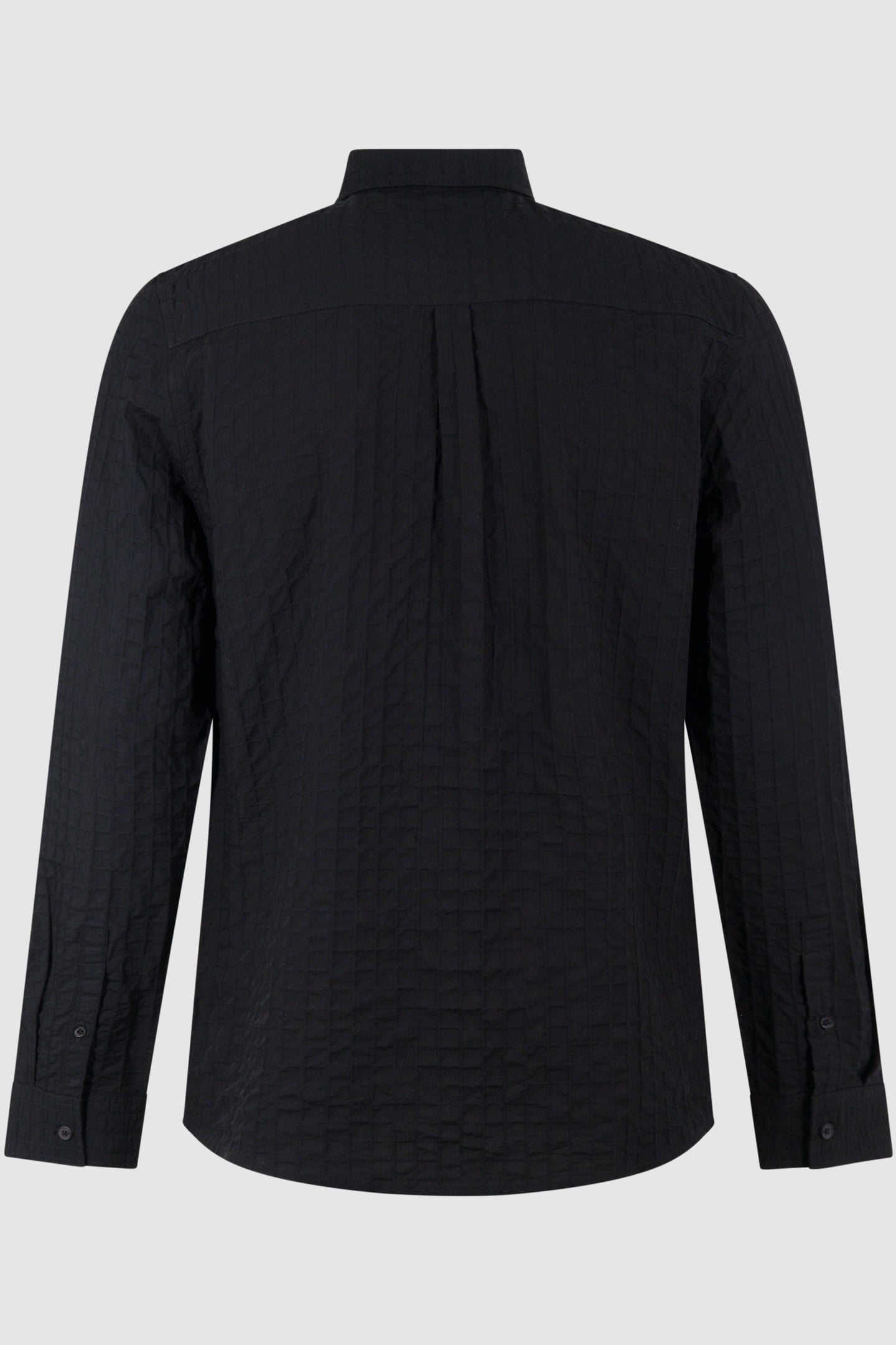 MA-SBWOVEN CUBE SHIRT BLACK 4