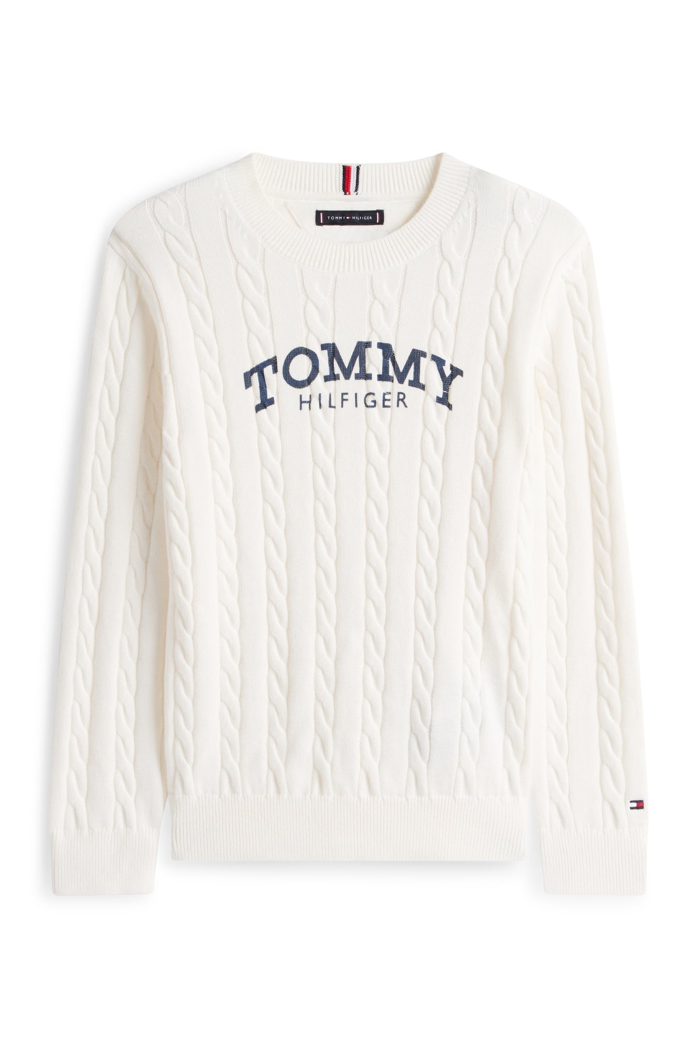 BOYS GRAPHIC CABLE SWEATER IVORY SILK 5