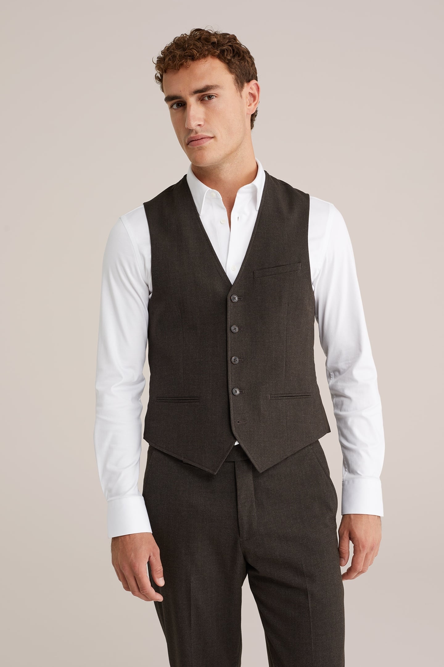 WAISTCOAT DARK BROWN 1