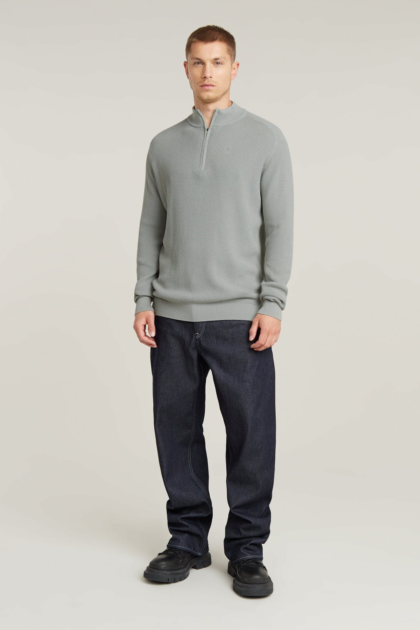 SERRATED SKIPPER KNIT GS MERCURY GD 1