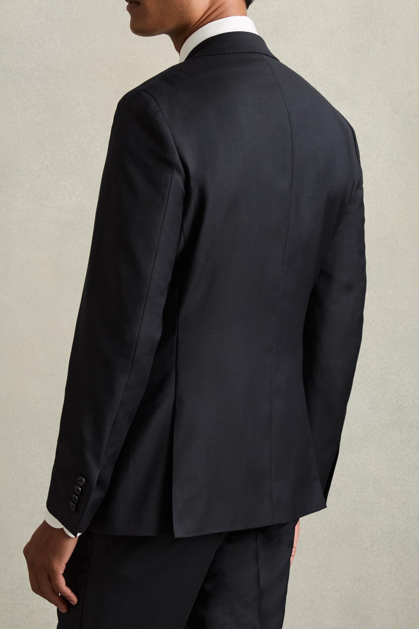 SB 2B NOTCH PLAIN WEAVE BLAZER NAVY 5