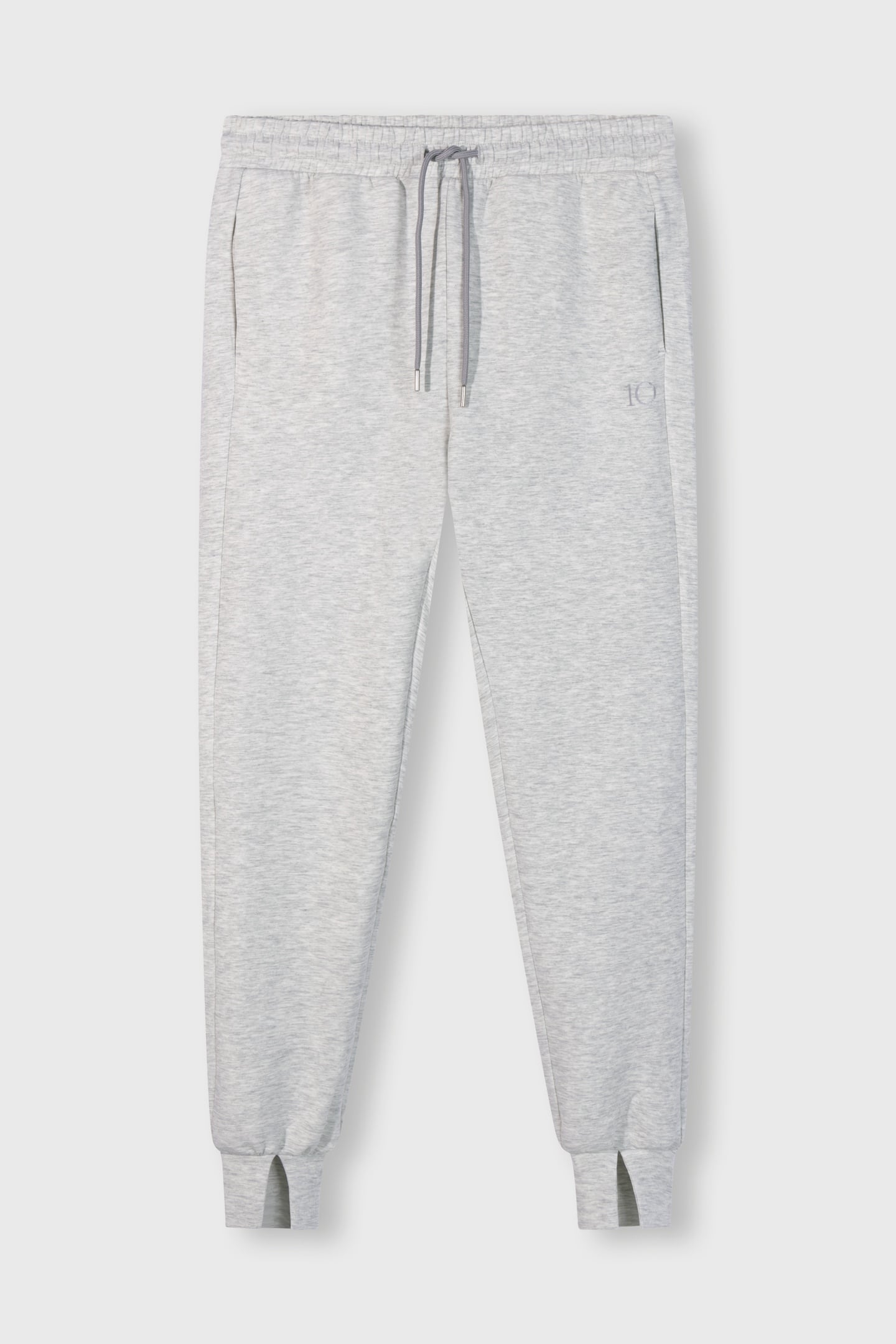 SOFT SCUBA CUFF JOGGER WHITE GREY MELEE 1
