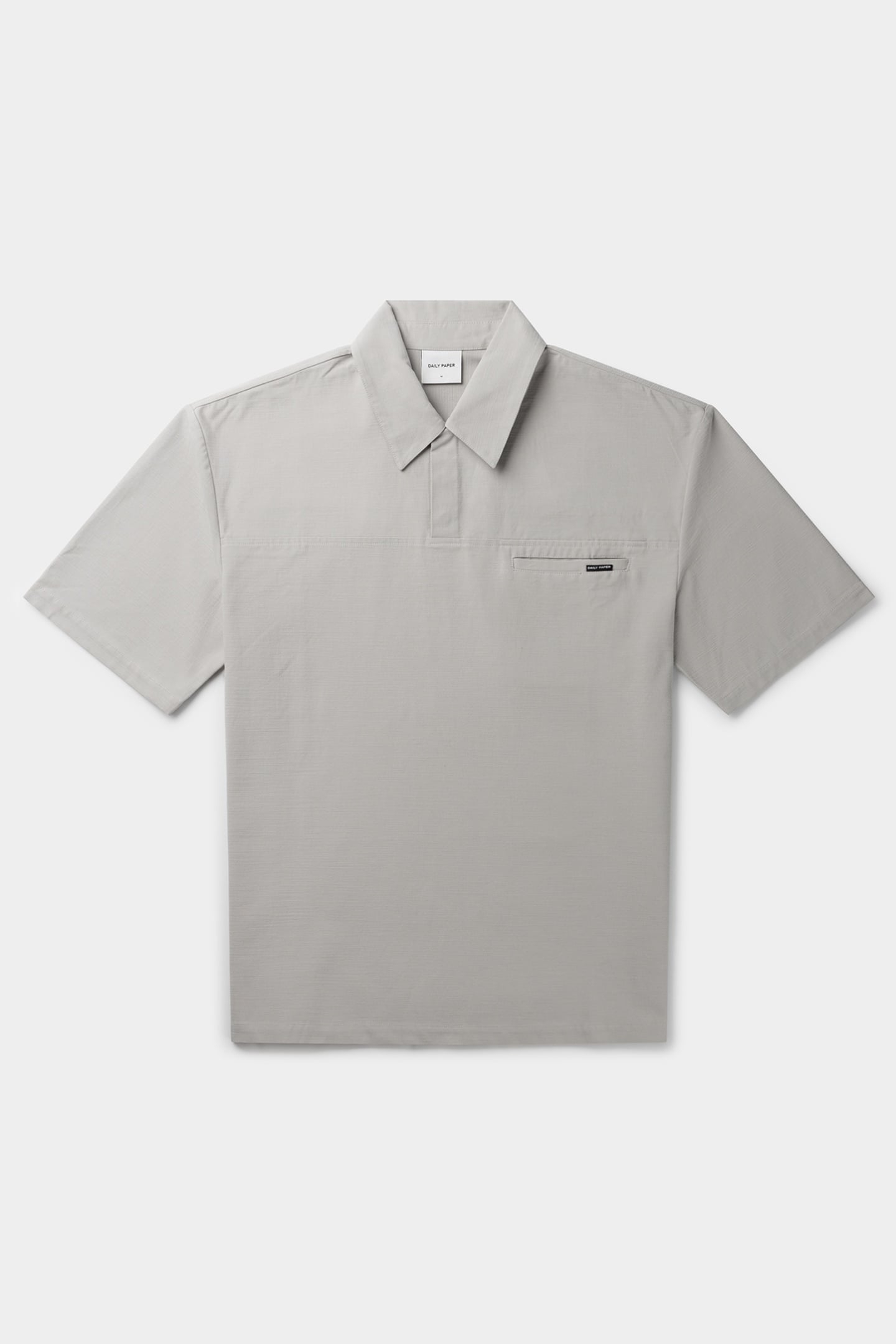 DEMBE RELAXED SHORT SLEEVE SHIRT SLEET GREY 3