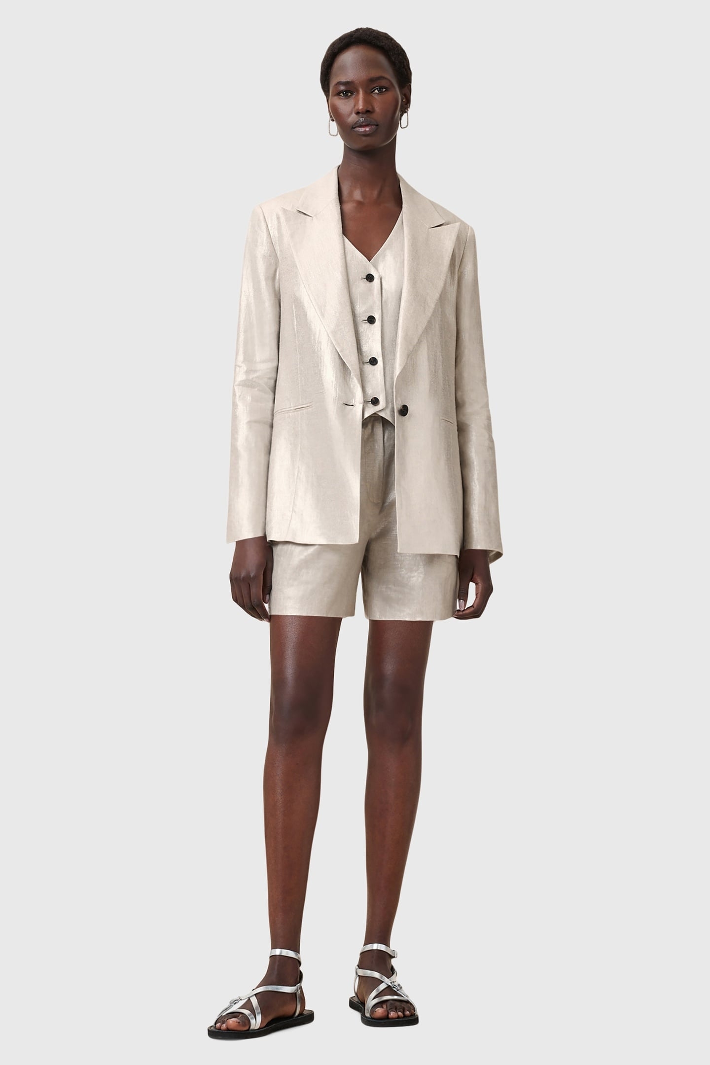 AVERIE BLAZER SILVER GREY 1