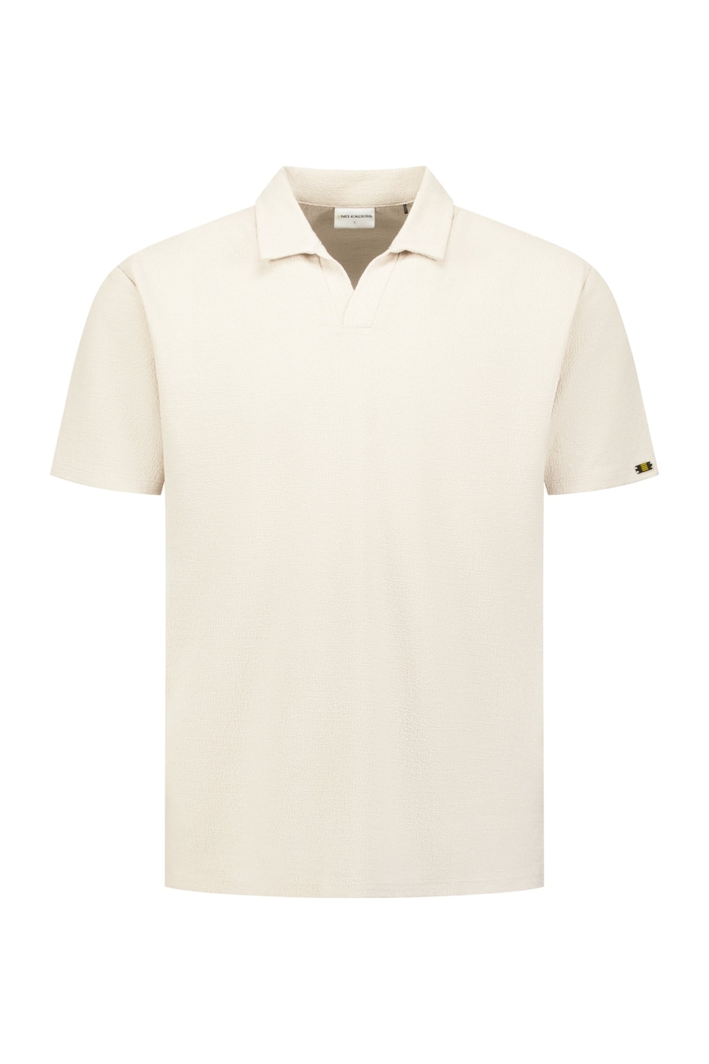 POLO V SOLID JACQUARD DESERT 1