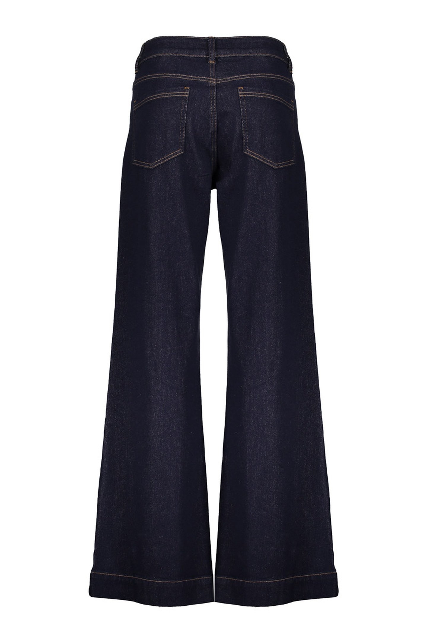 JEANS FLAIR DARK BLUE DENIM STONEWASH 2