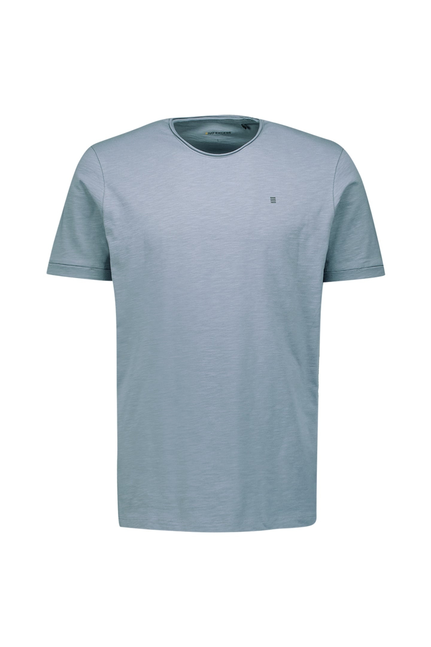 T-SHIRT CREWNECK SLUB WASHED BLUE 5