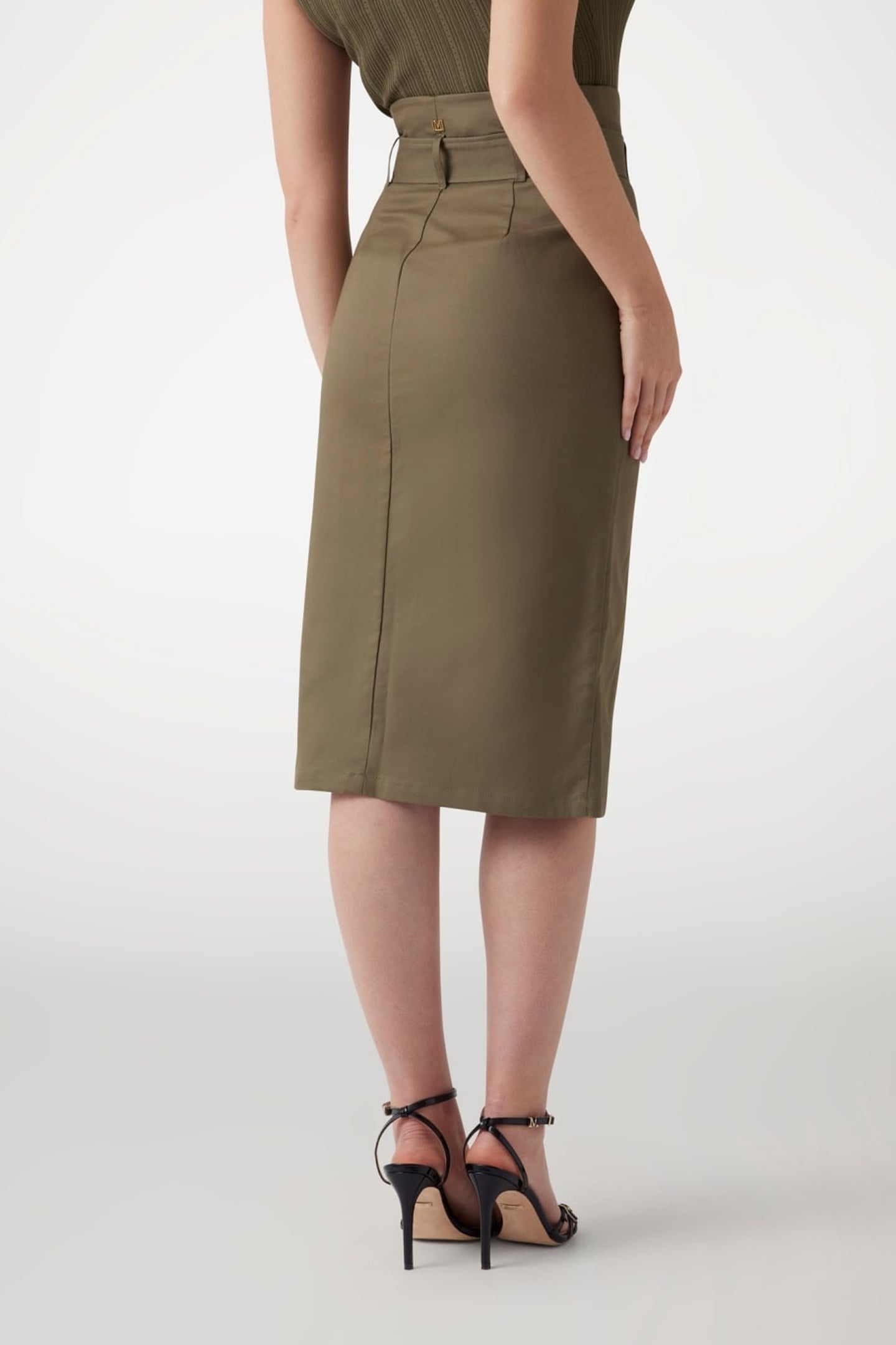 MARCIANO BY GUESS CINDY MIDI SKIRT ARMY OLIVE 4