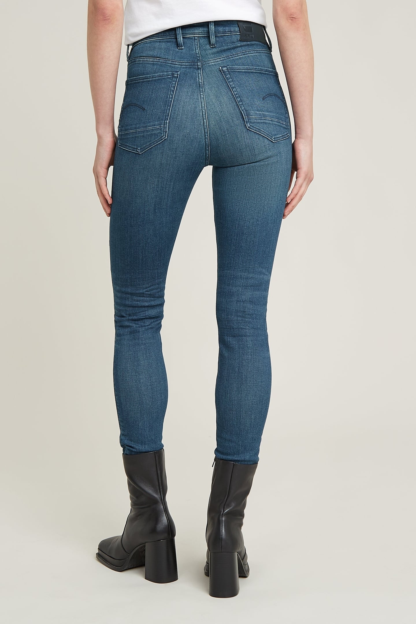 KAFEY ULTRA HIGH SKINNY JEANS FADED NEPTUNE BLUE 3