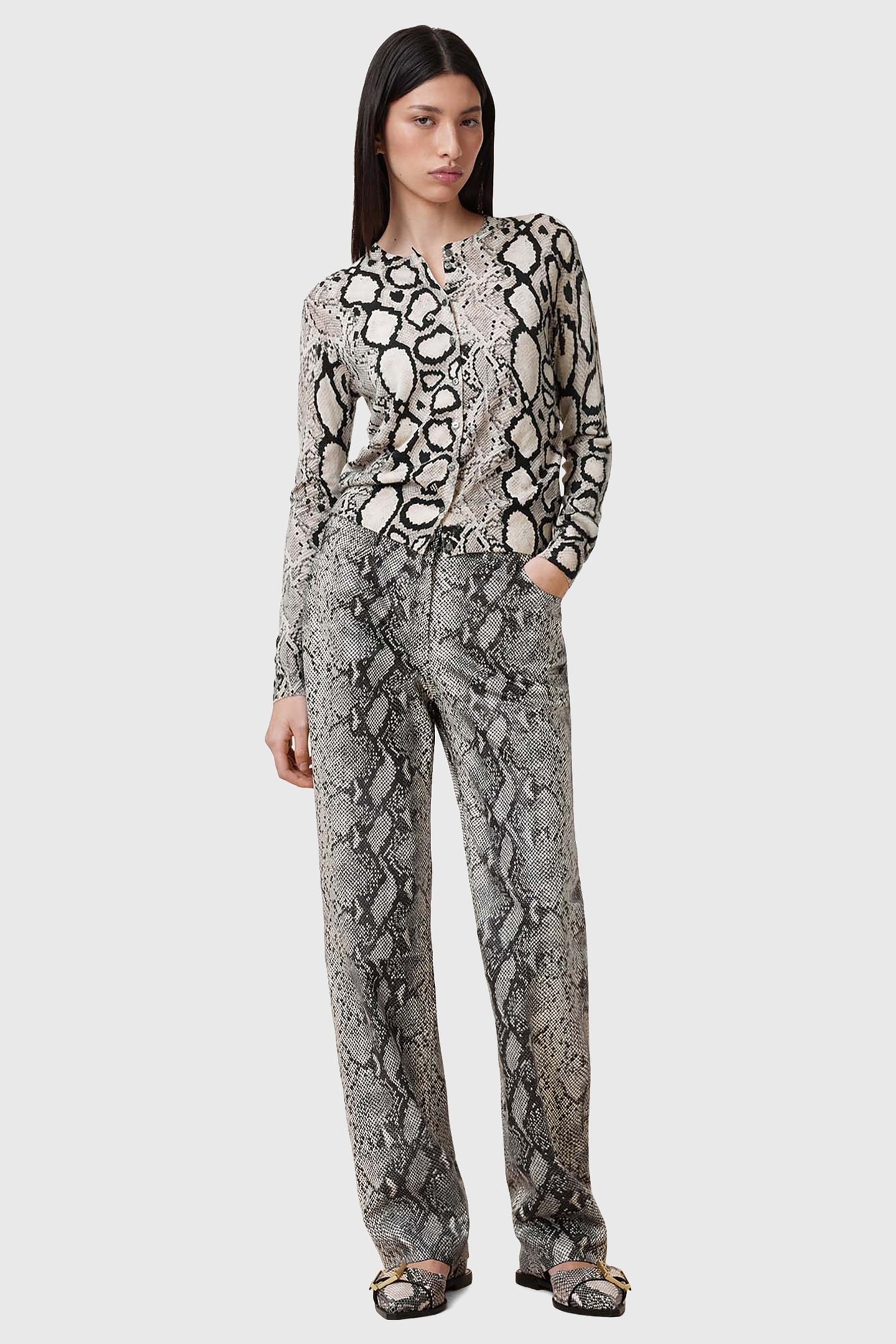 SAIGE SNAKE TROUSER NATURAL WHITE 4