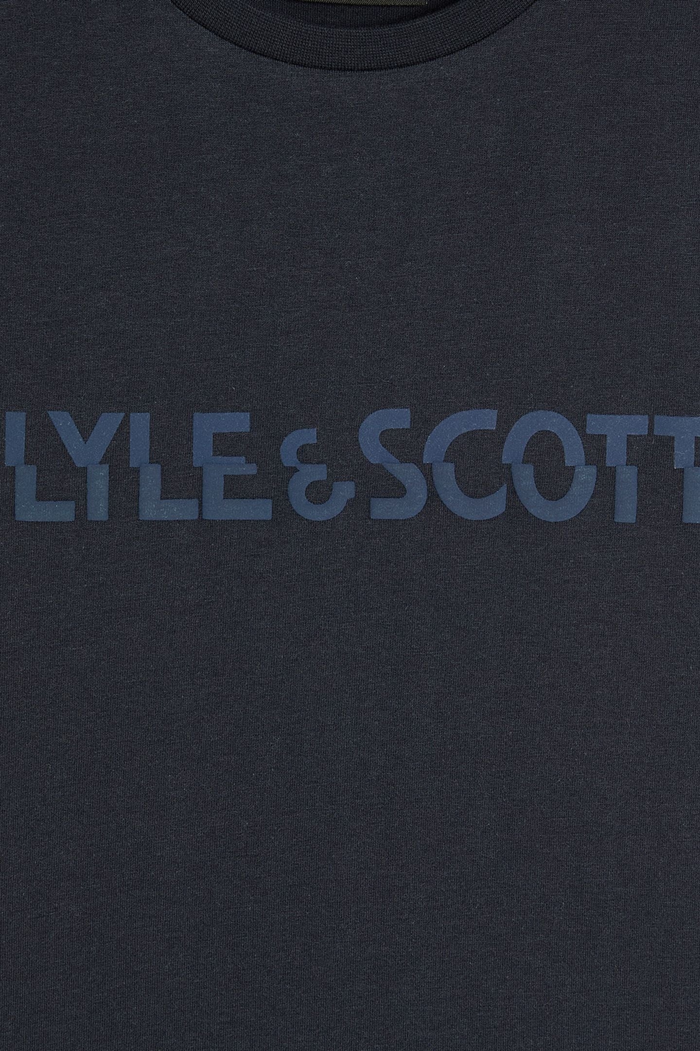 LYLE & SCOTT PRINT T-SHIRT DARK NAVY 3