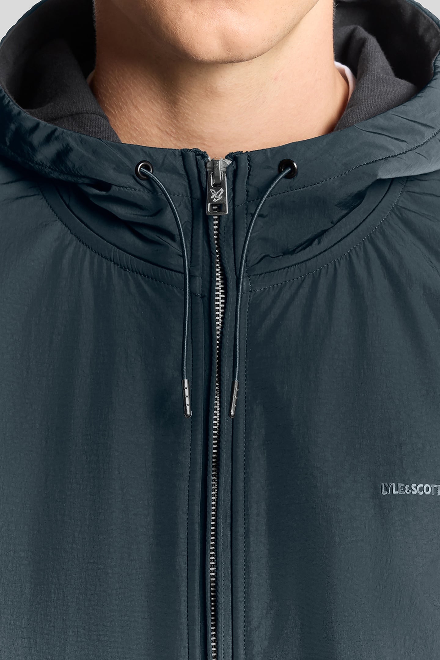 HALF RAGLAN HYBRID HOODIE DARK NAVY 5