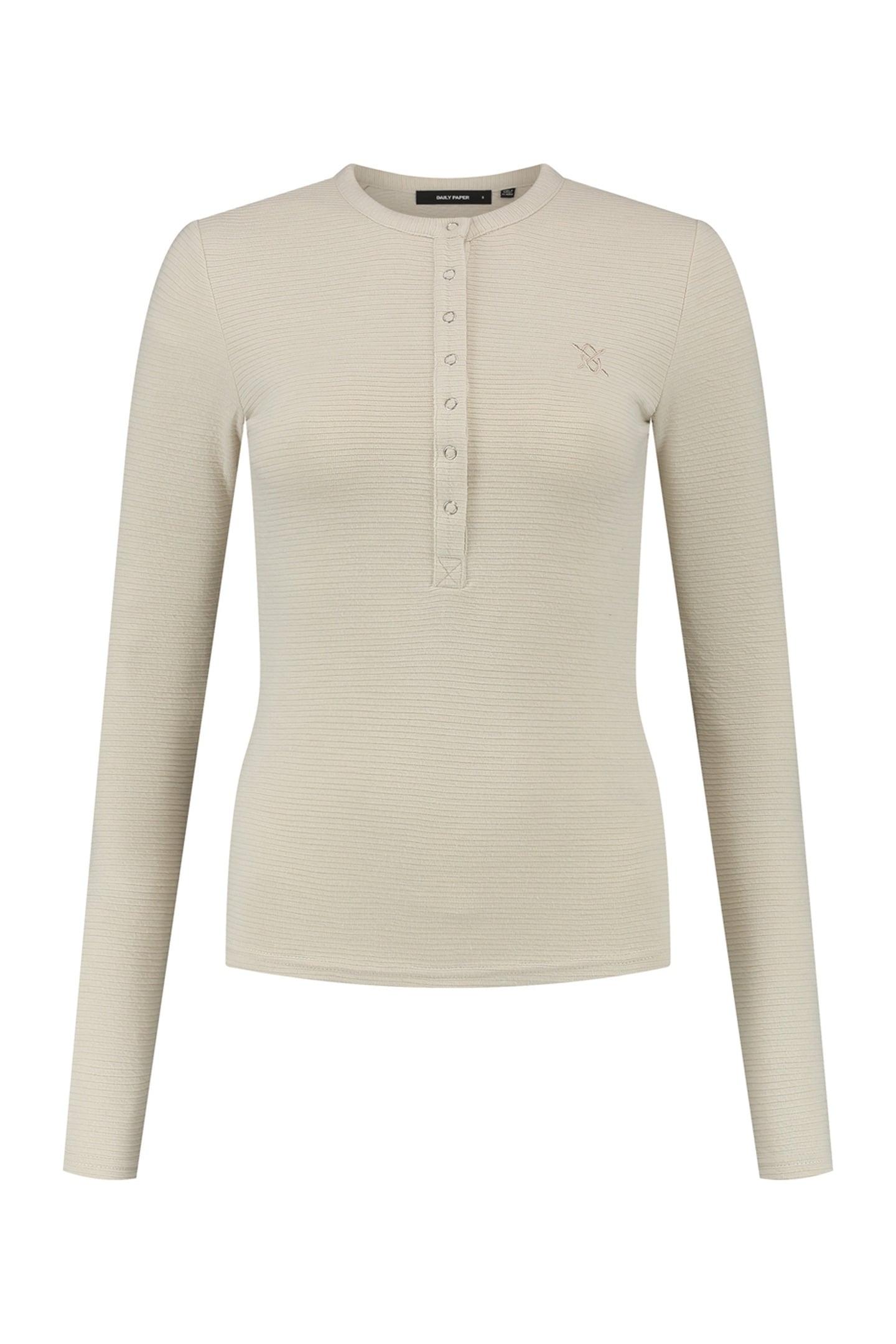DENISE BUTTON LONG SLEEVE MOONSTRUCK BEIGE 2