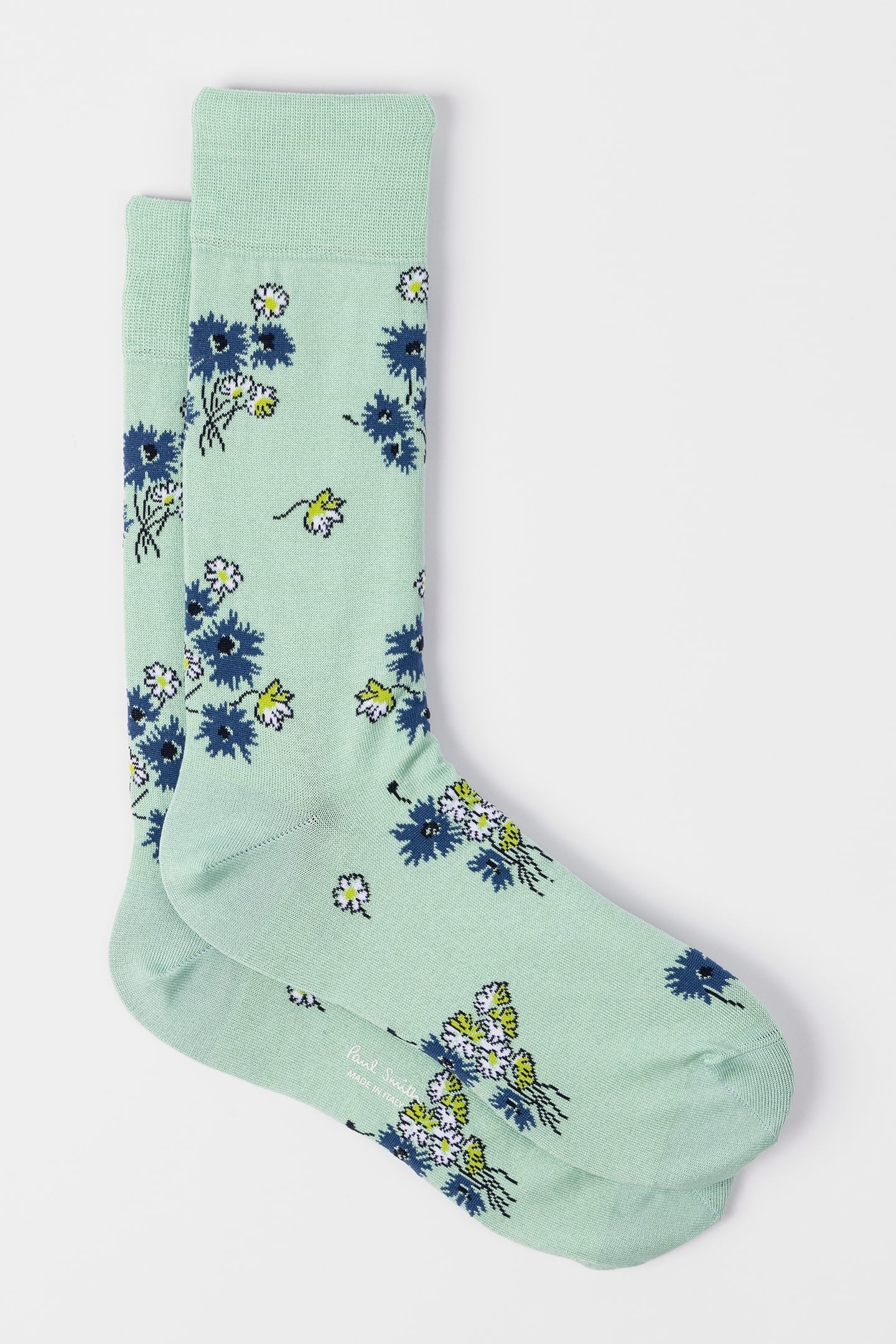 SOCK NARCISSI FLORAL EMERALD GREEN 4