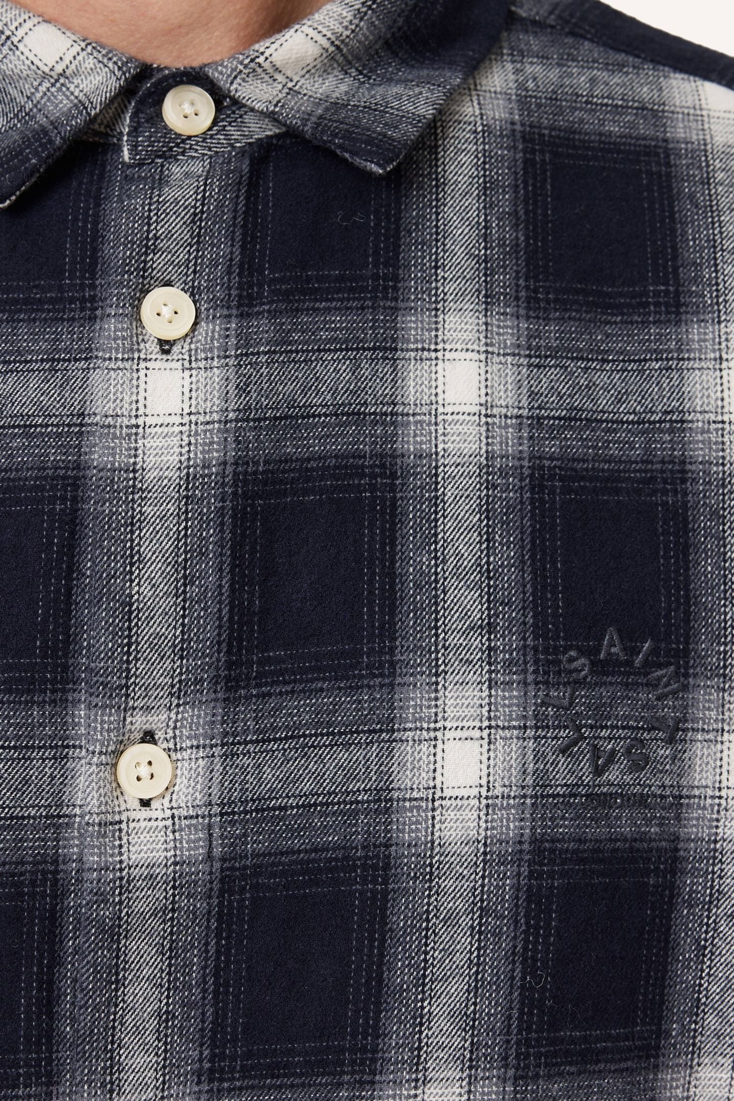 HAVEN CHECK LS SHIRT AZZURRA BLUE 4