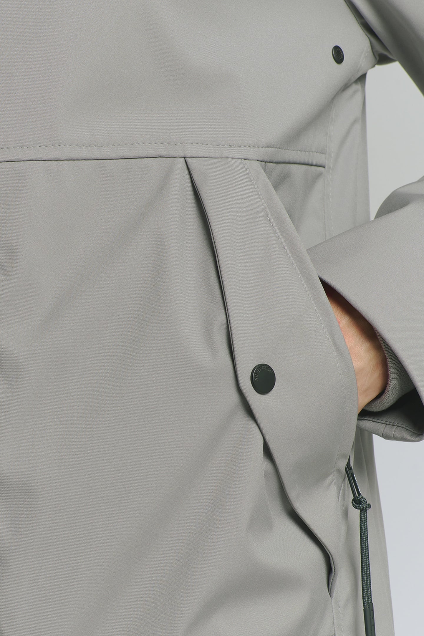 JACKET MID LONG HOODED MID GREY 6