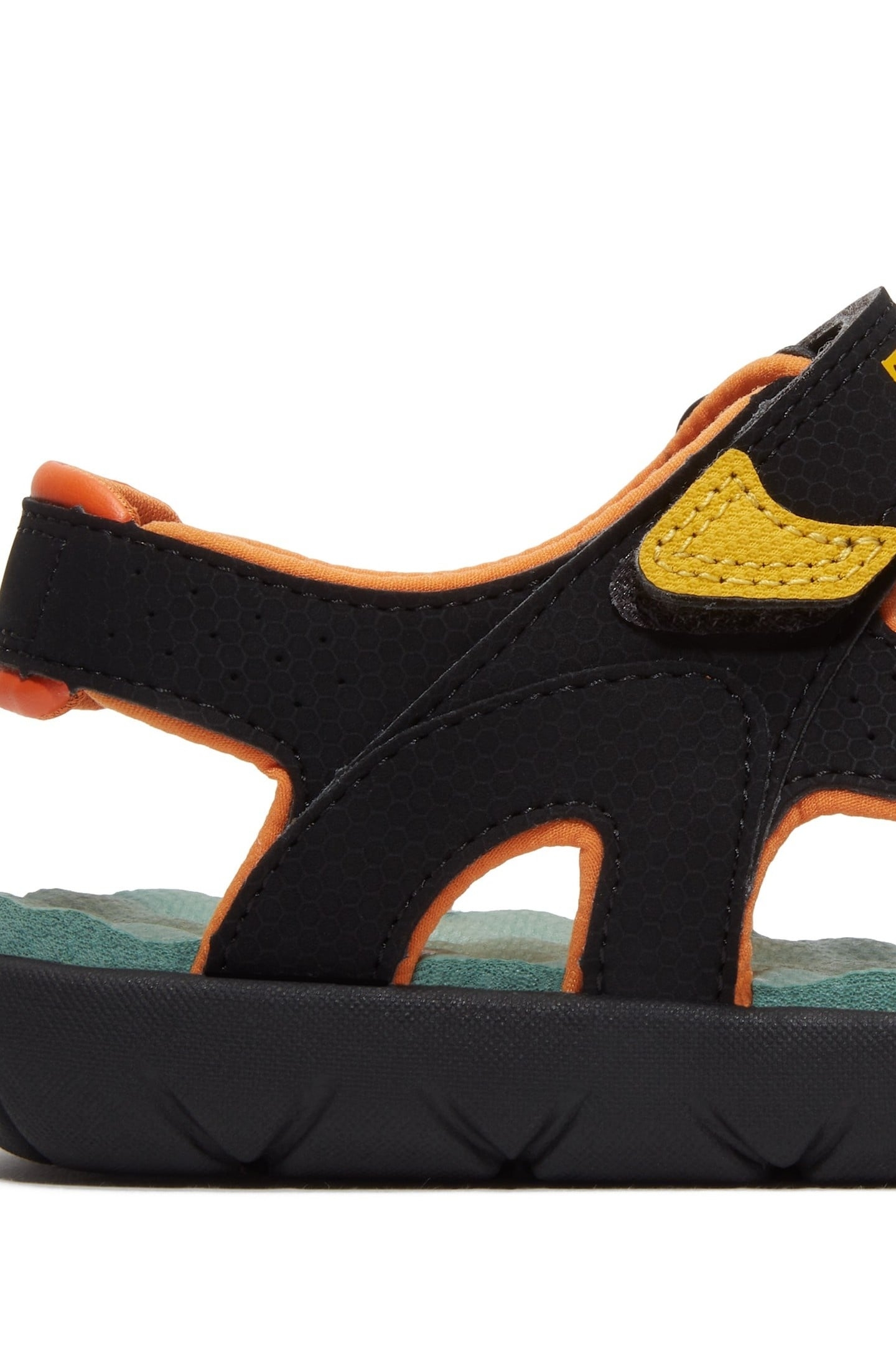 PERKINS ROW BACKSTRAP SANDAL BLACK W MEDIUM YELLOW 8