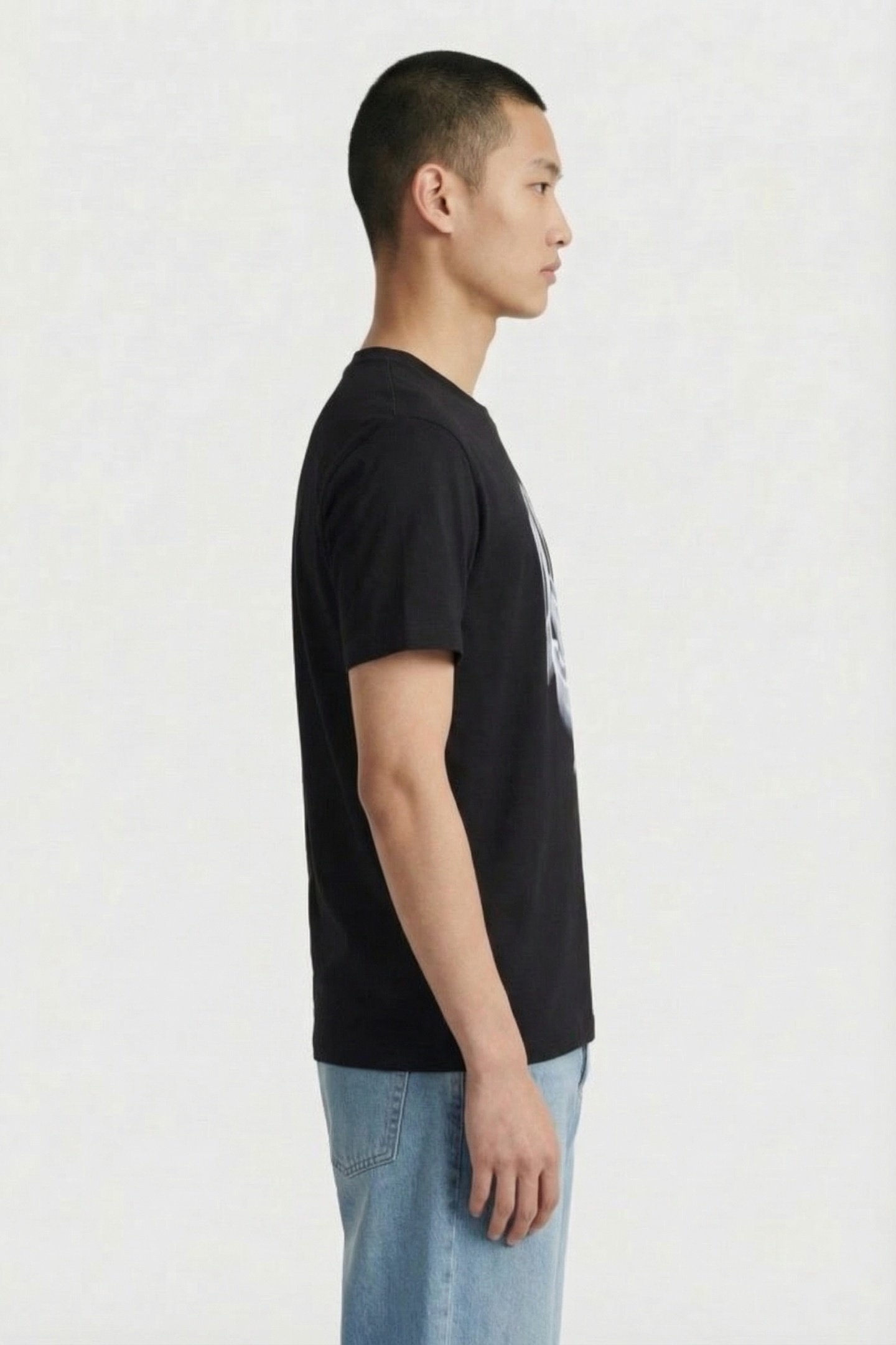 BLACK KLJ REG MONOGRAM TEE 3