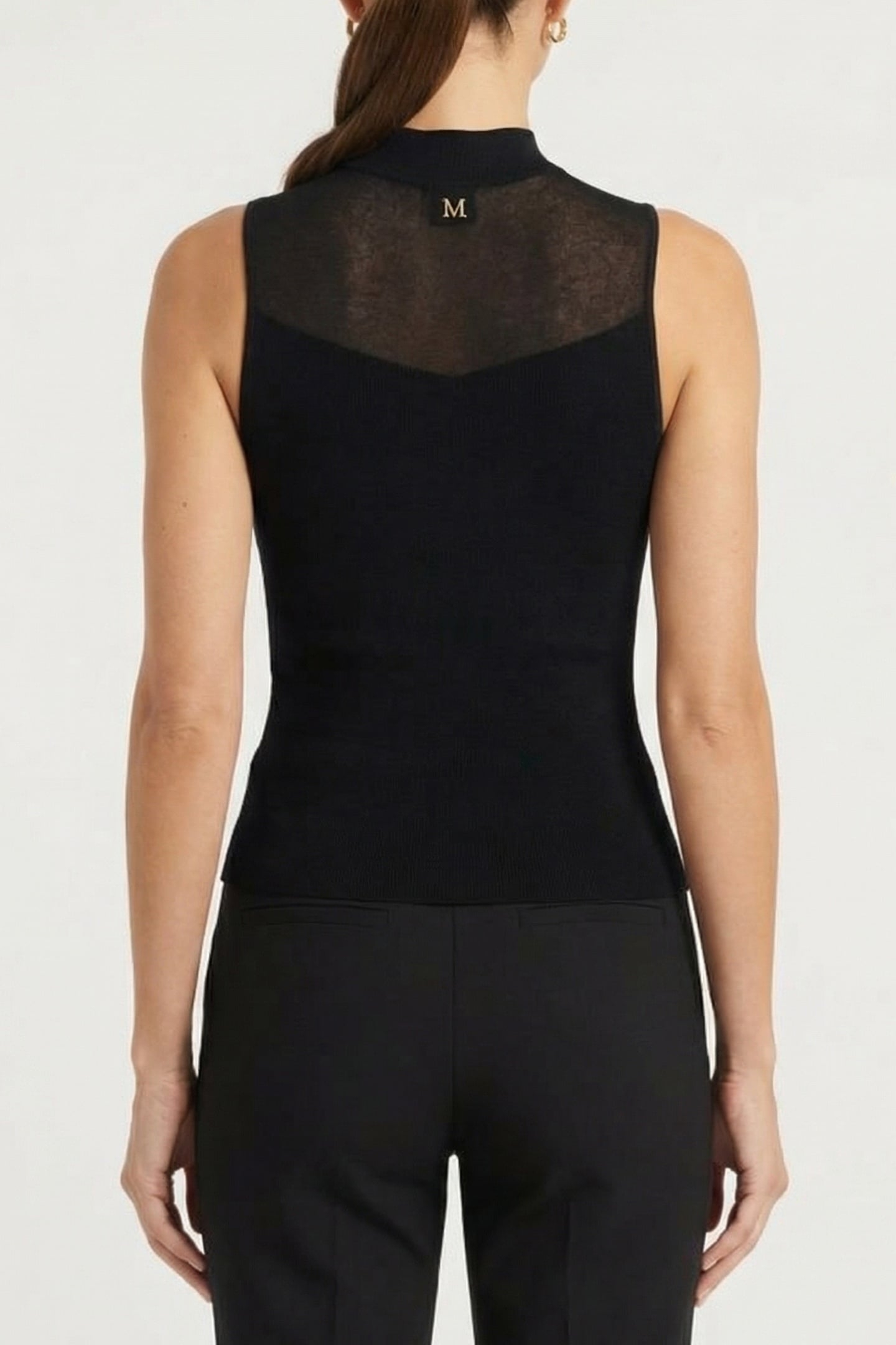 MARCIANO BY GUESS BESSIE MOCK NECK SL SWEATER JET BLACK 2