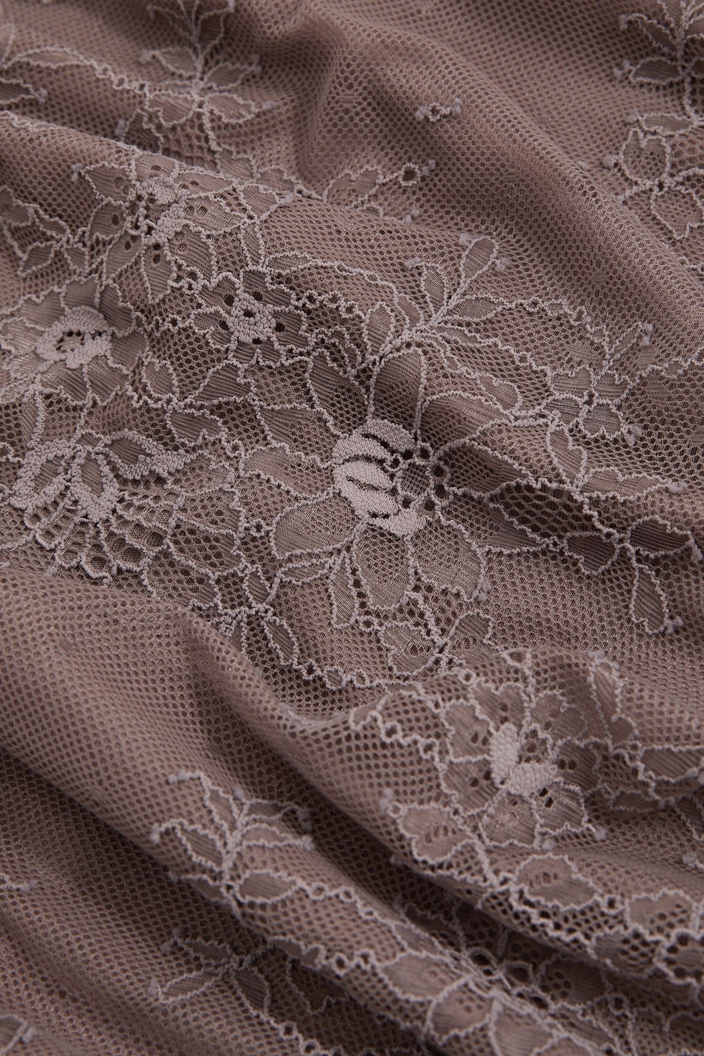 LACE SKIRT TAUPE BROWN 6