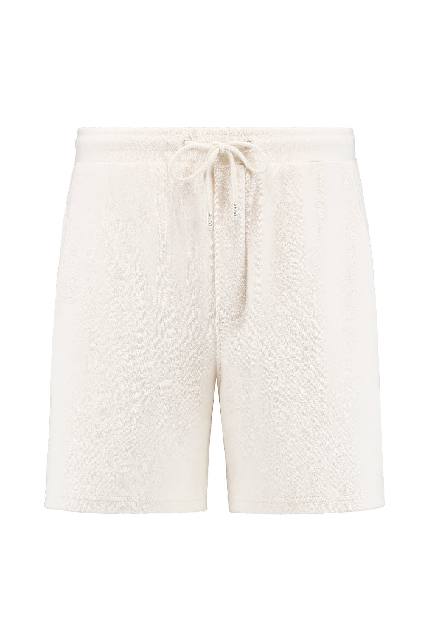EVAN TOWELING SHORTS SOLID WHITE 7