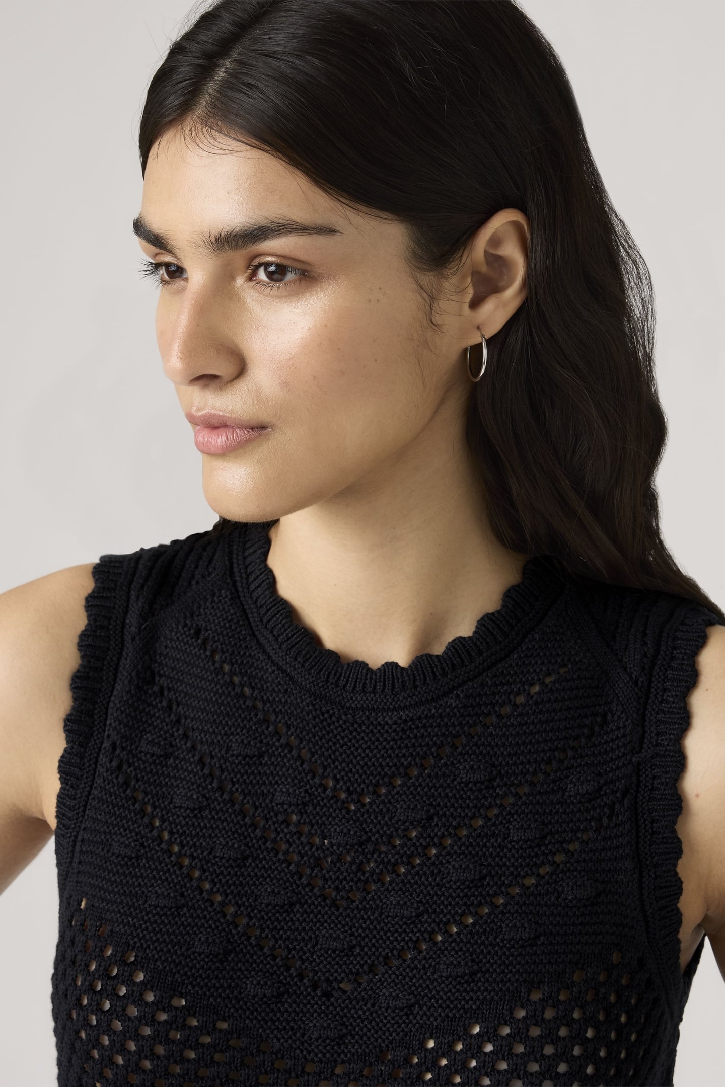 ADRIENNE CROCHET TANK TOP BLACK 6