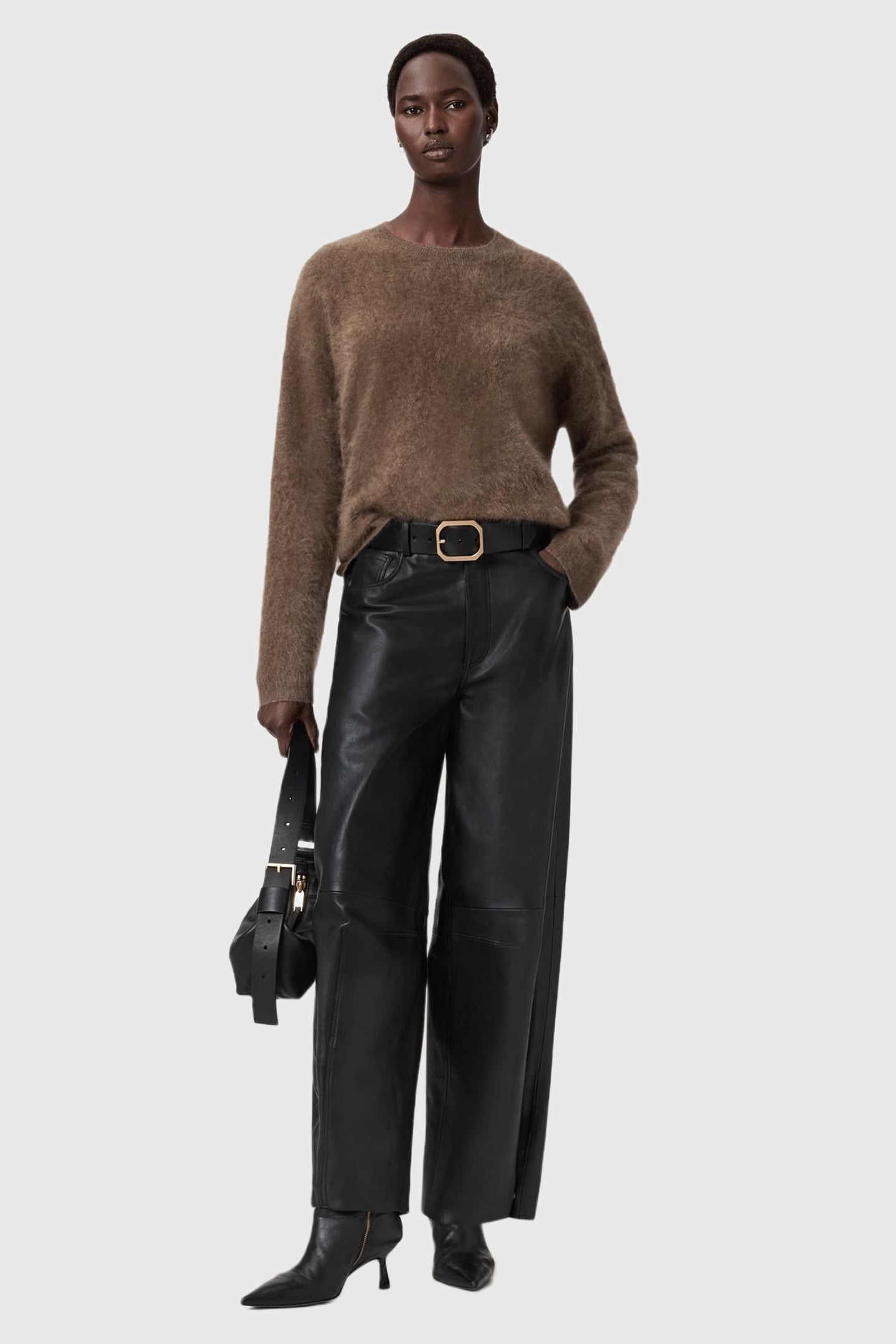 REBEL CREW NECK WALNUT BROWN 3