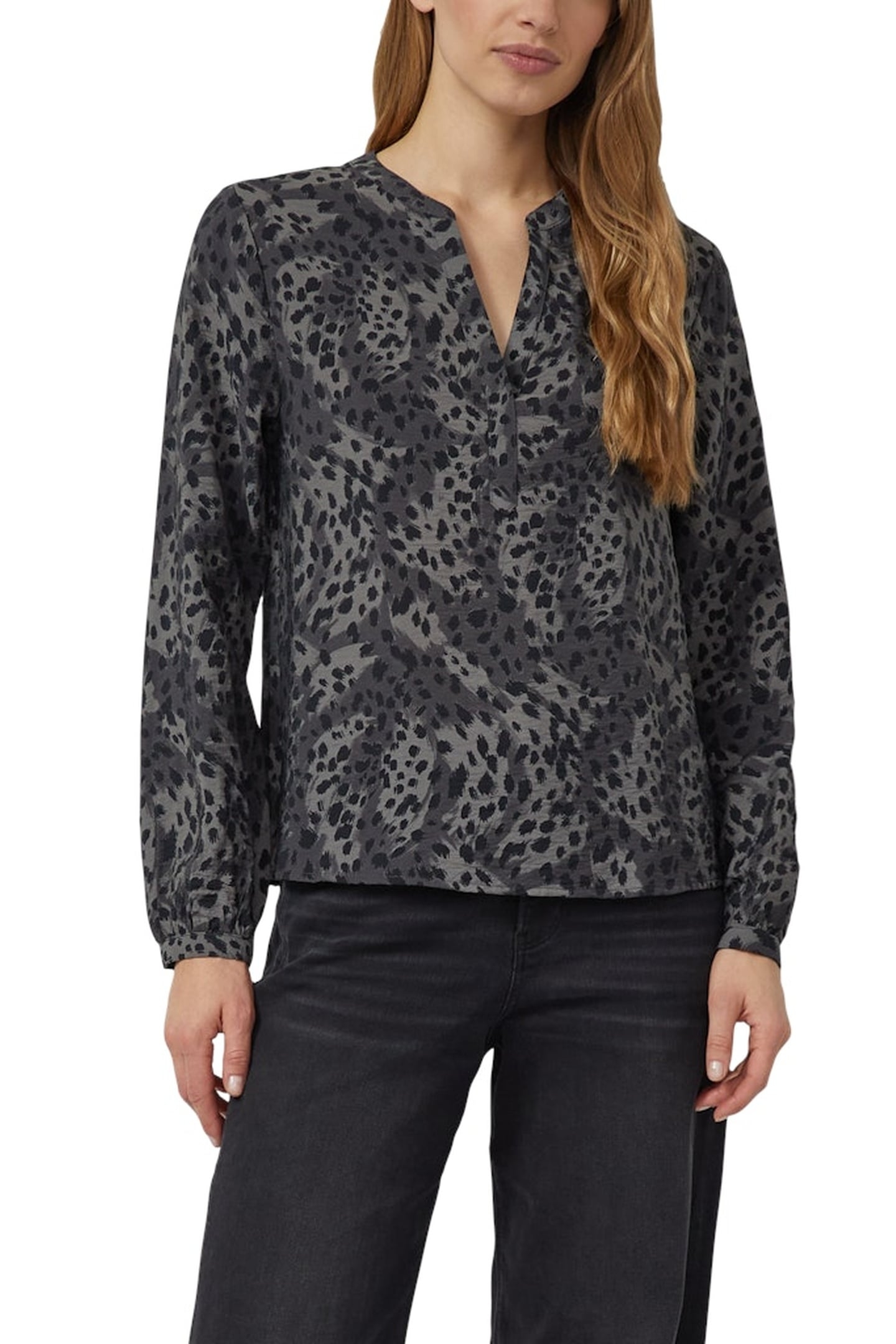 S.OLIVER BLOUSES GREY/BLACK 1