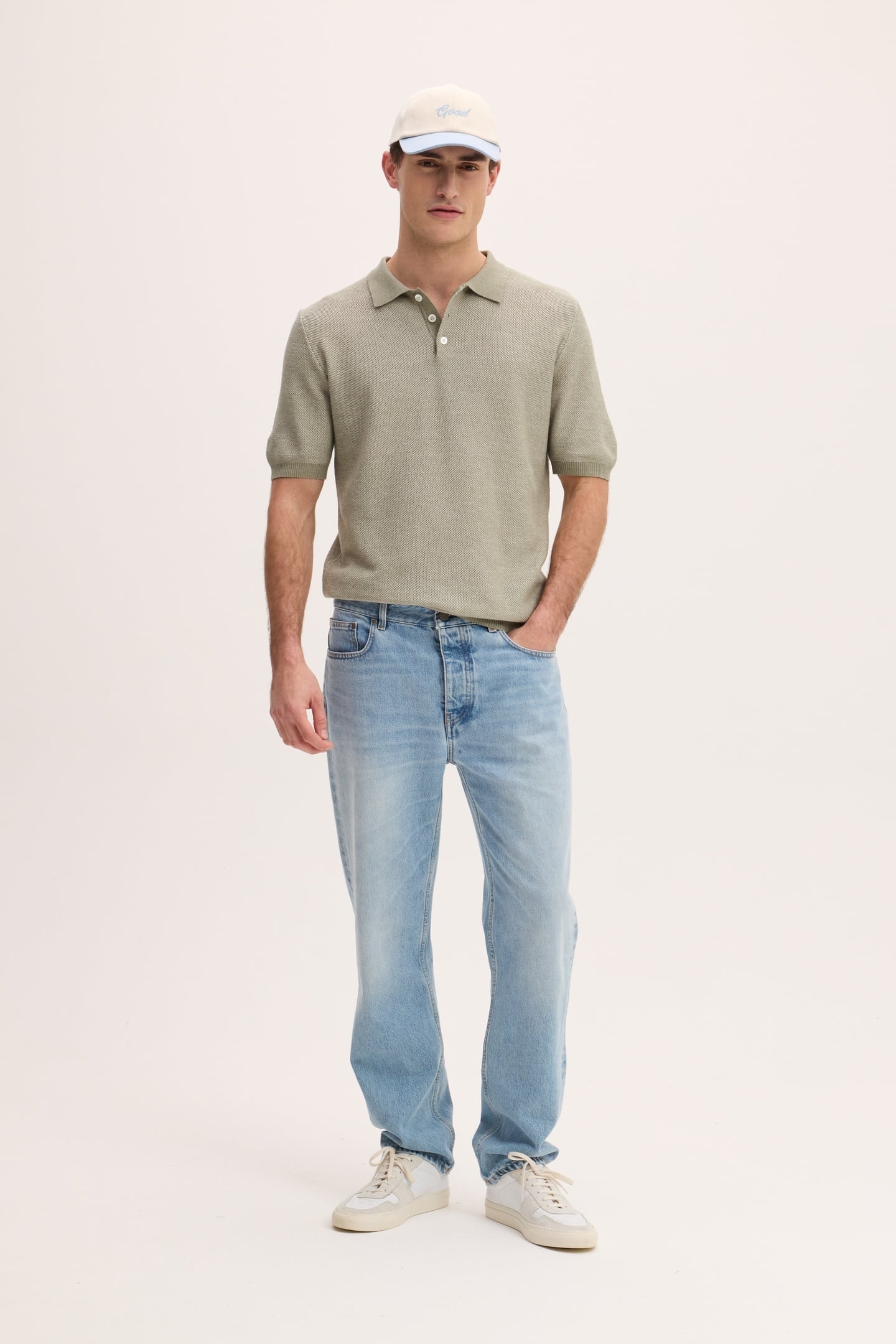 POWER POLOS GREEN WHITE 1