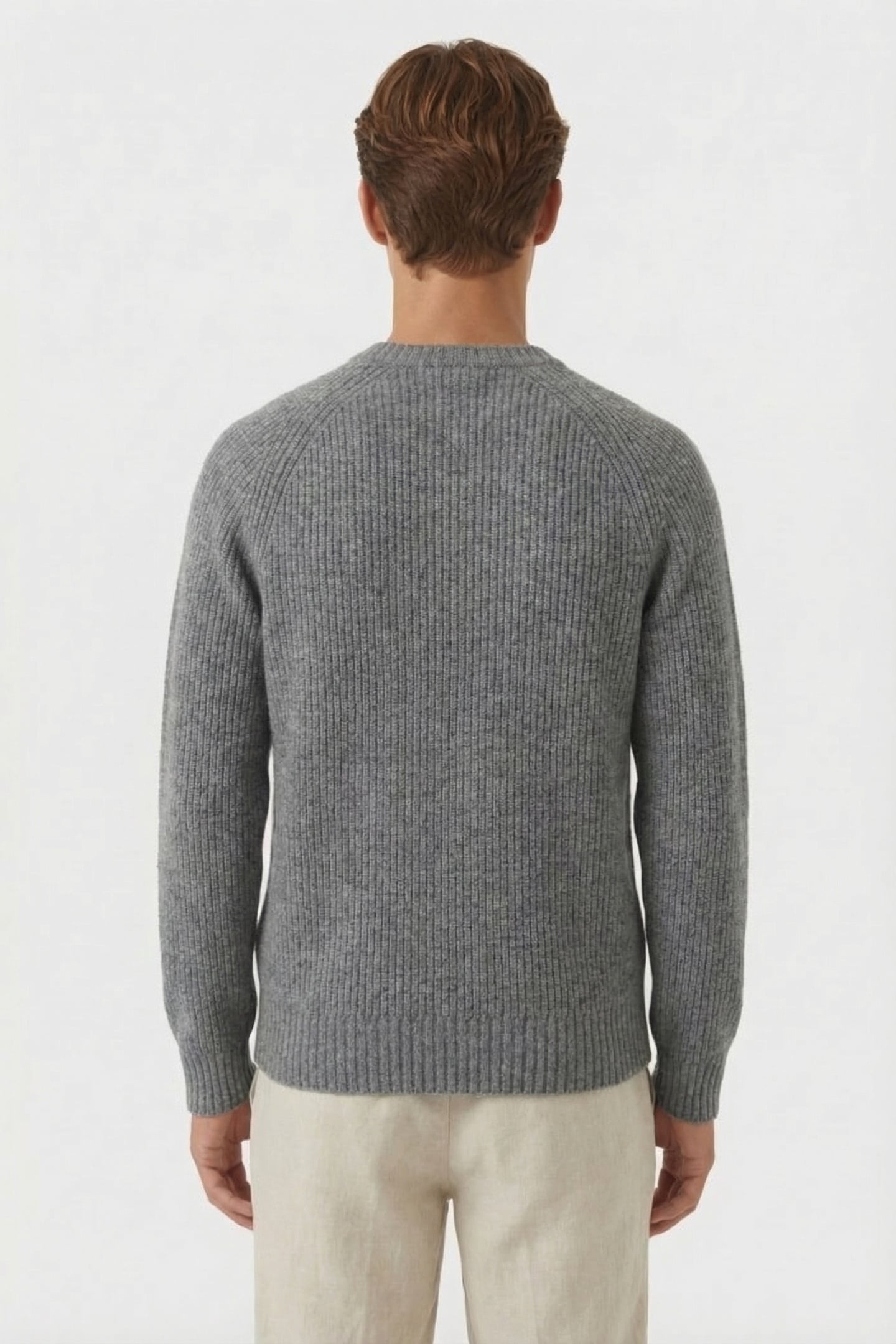 KNITTED PULLOVER KNITS GREY HEATHER MELANGE 2