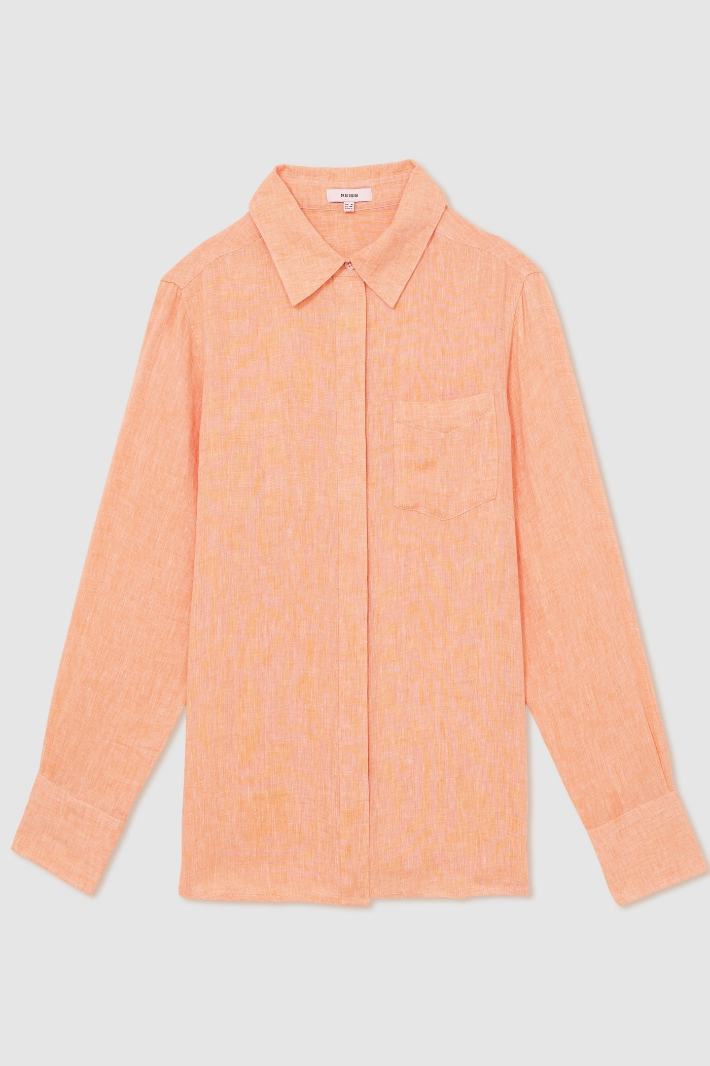 LINEN SHIRT ORANGE 3