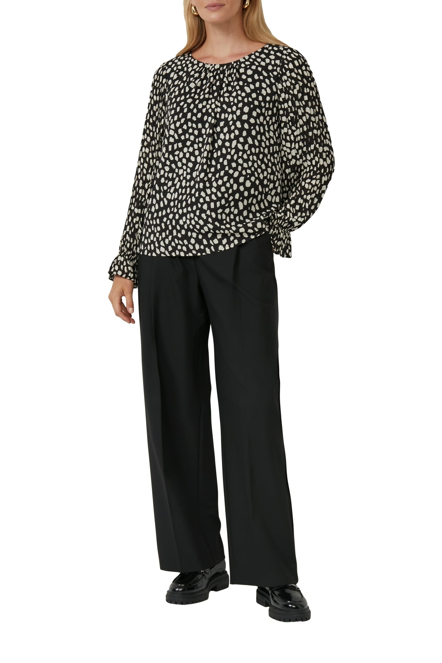 S.OLIVER BLOUSES BLACK 1