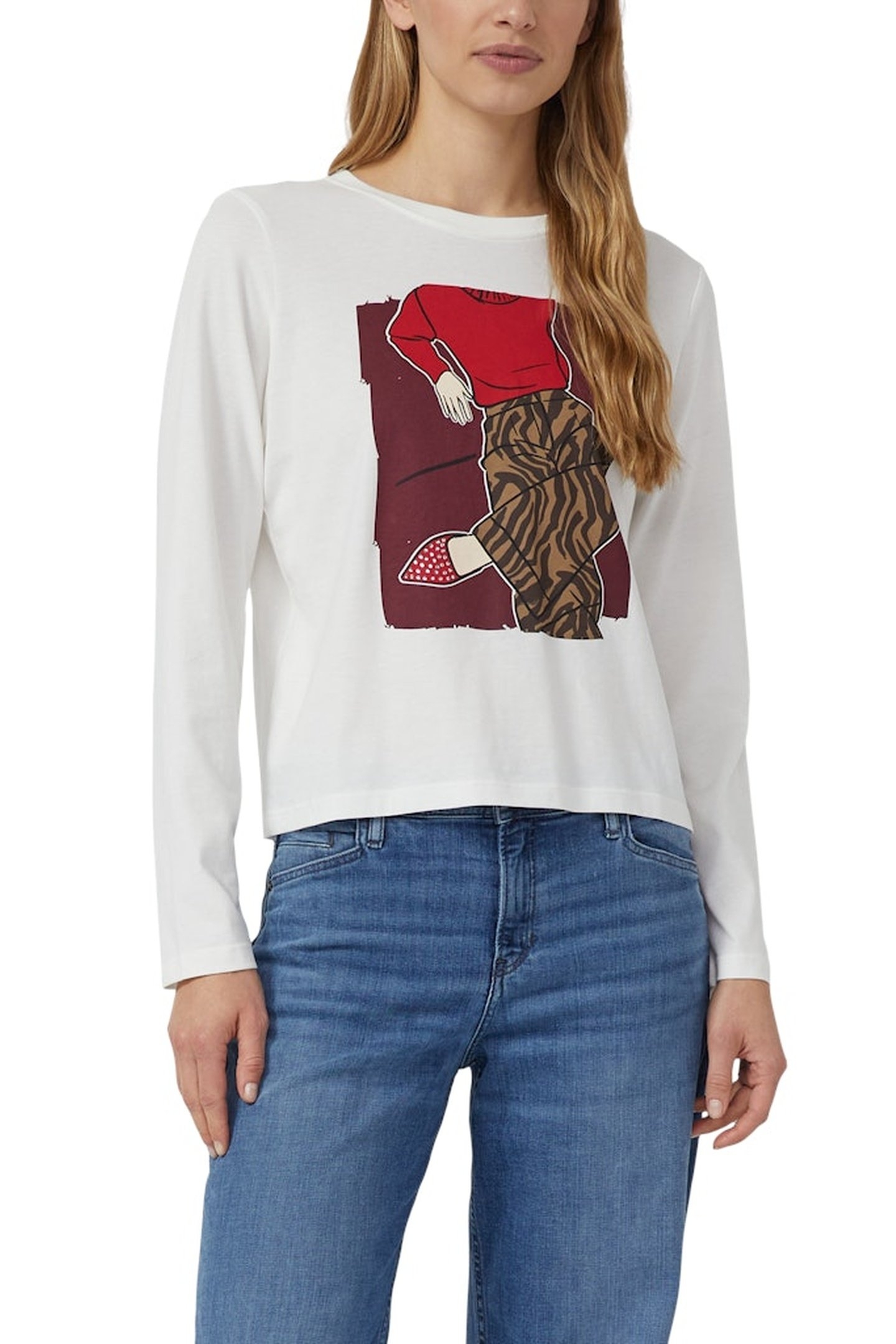 S.OLIVER T-SHIRTS OFFWHITE 1