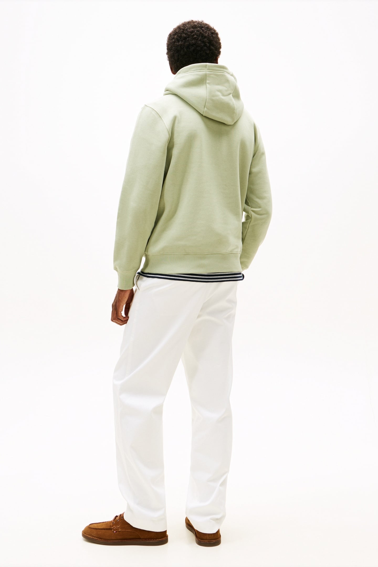 TOMMY EMBRO FLAG HOODIE EARTH SAGE 4