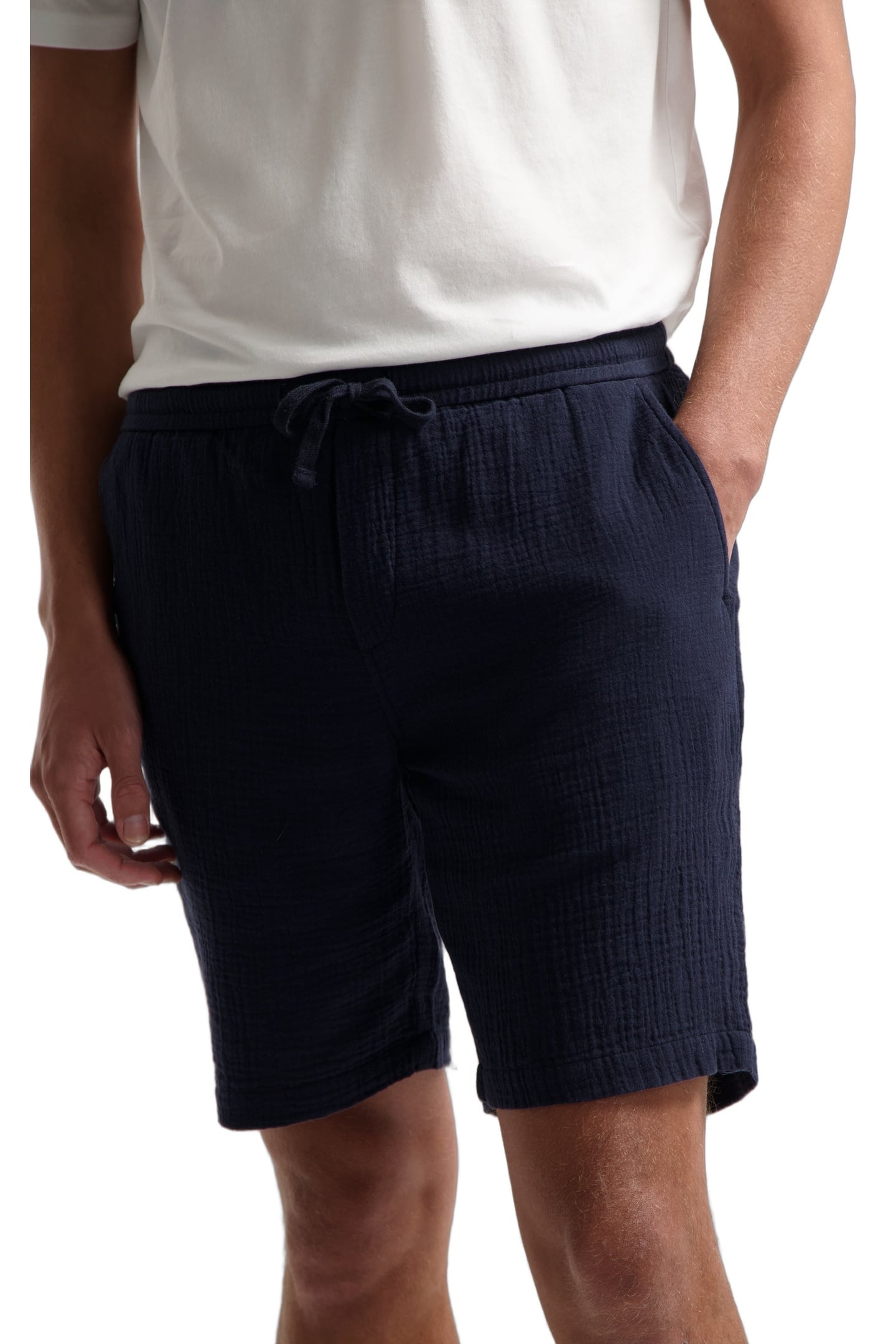DS_LOGAN DBL WEAVE SHORTS DK. NAVY 1