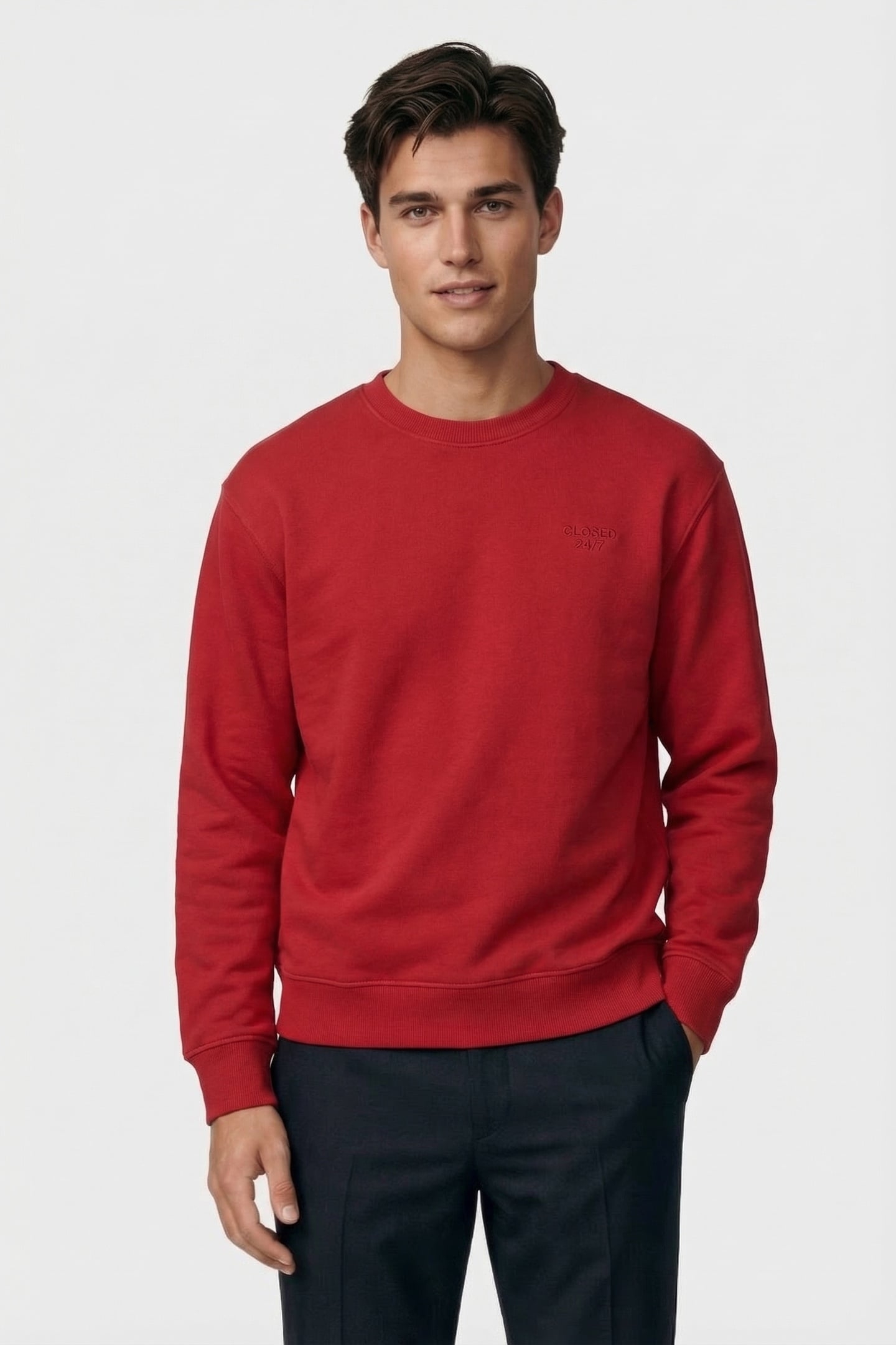 CREW SWEATSHIRT SWEATSHIRTS CHILI PEPPER RED 1