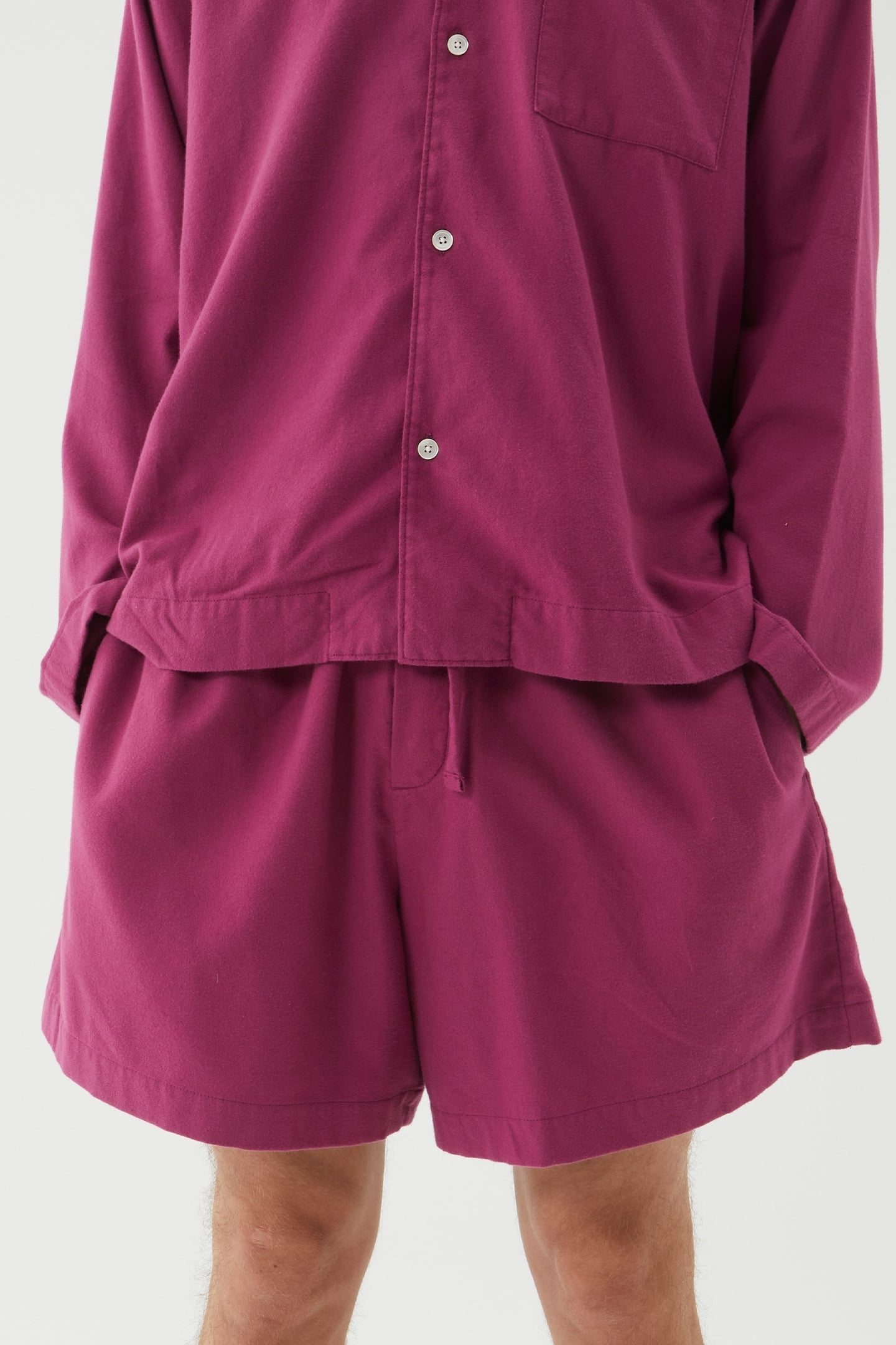 UNISEX FLANNEL, PYJAMAS SHORTS GRAPE 8