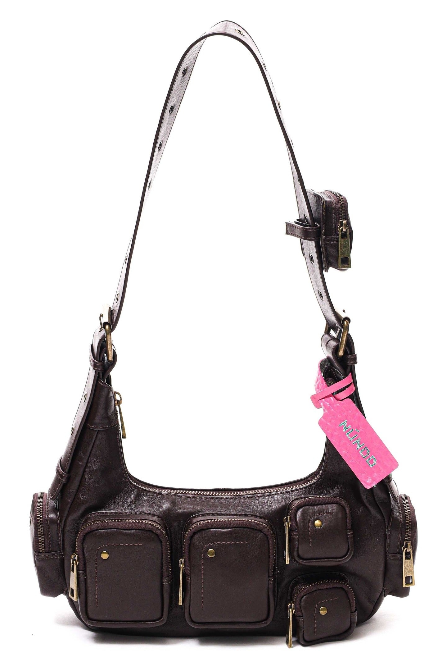 SALLY SMALL POCKET SHEEP BROWN W. GOLD 1