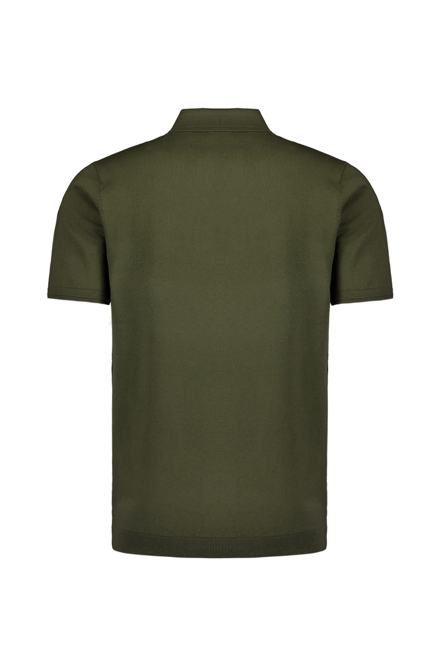 PULLOVER SHORT SLEEVE POLO BUTTON SOLID DARK MOSS 5