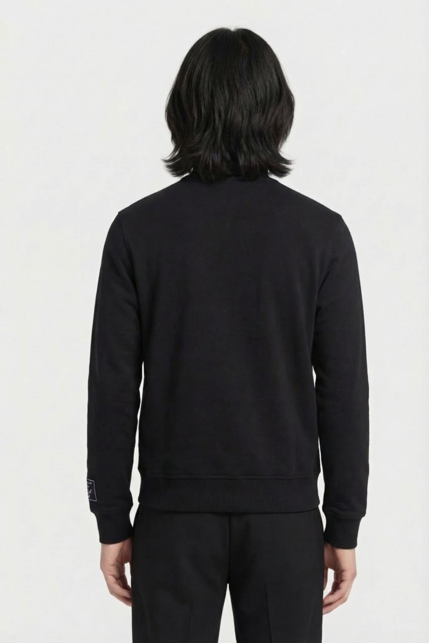 BLACK SWEAT ZIP JACKET 1